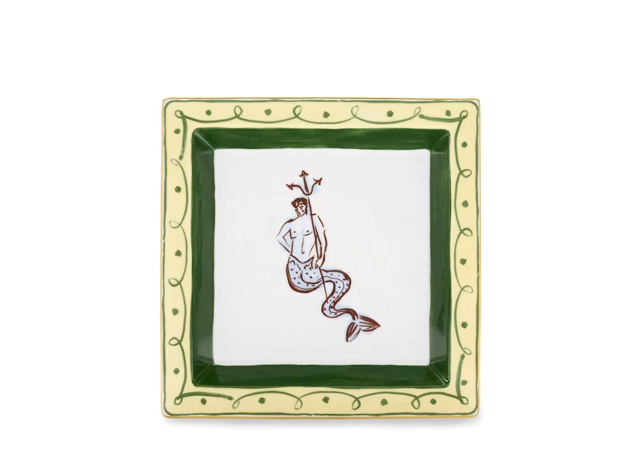 Il Viaggio di Nettuno Large Square Change Tray Amalfi Lemon