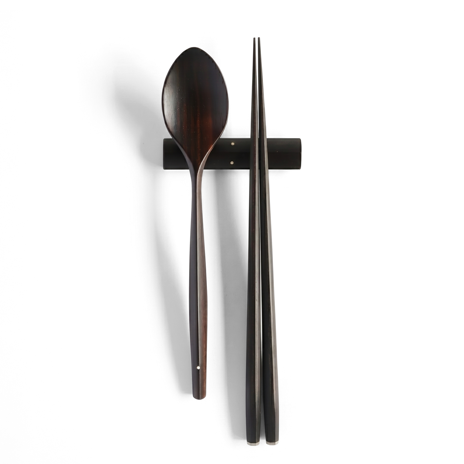 MUSO Chopsticks and Spoon 3-Piece Set - Ebony