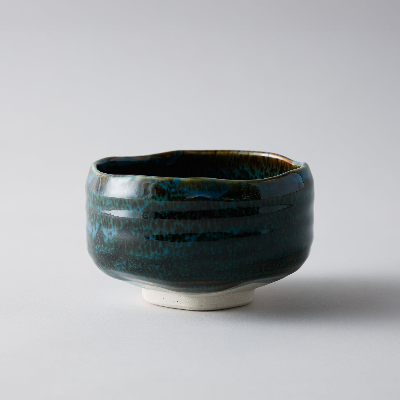 Nodate Tea Bowl Set – Blue Tenmoku Glaze