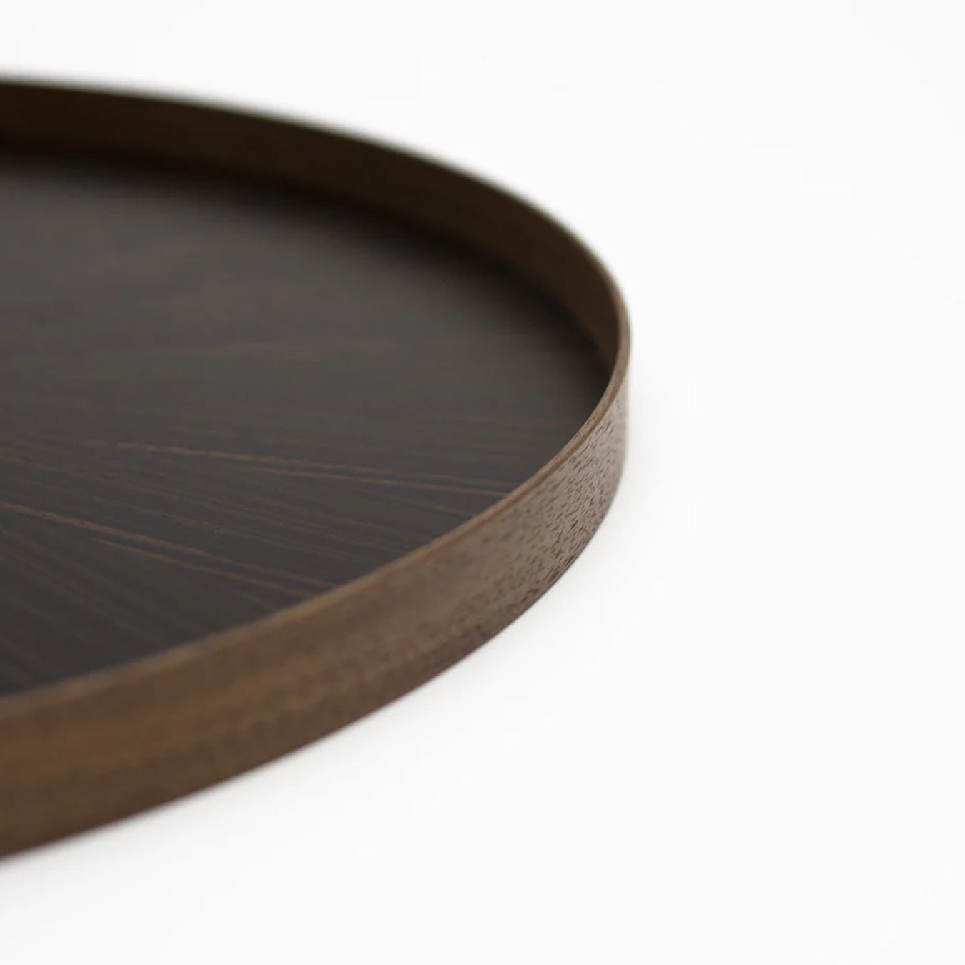 Mori Kougei Round Rays Wood Tray 17" - Ebony