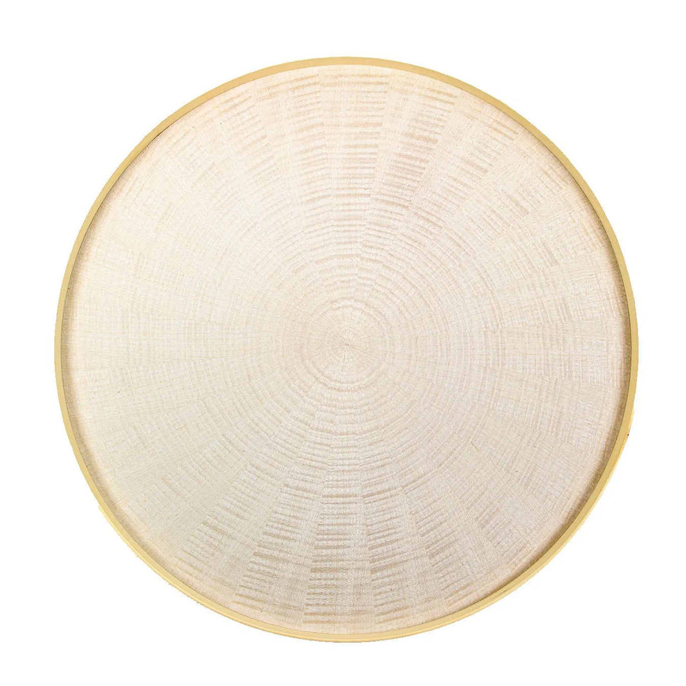 Mori Kougei Round Rays Wood Tray 17" - White Sycamore