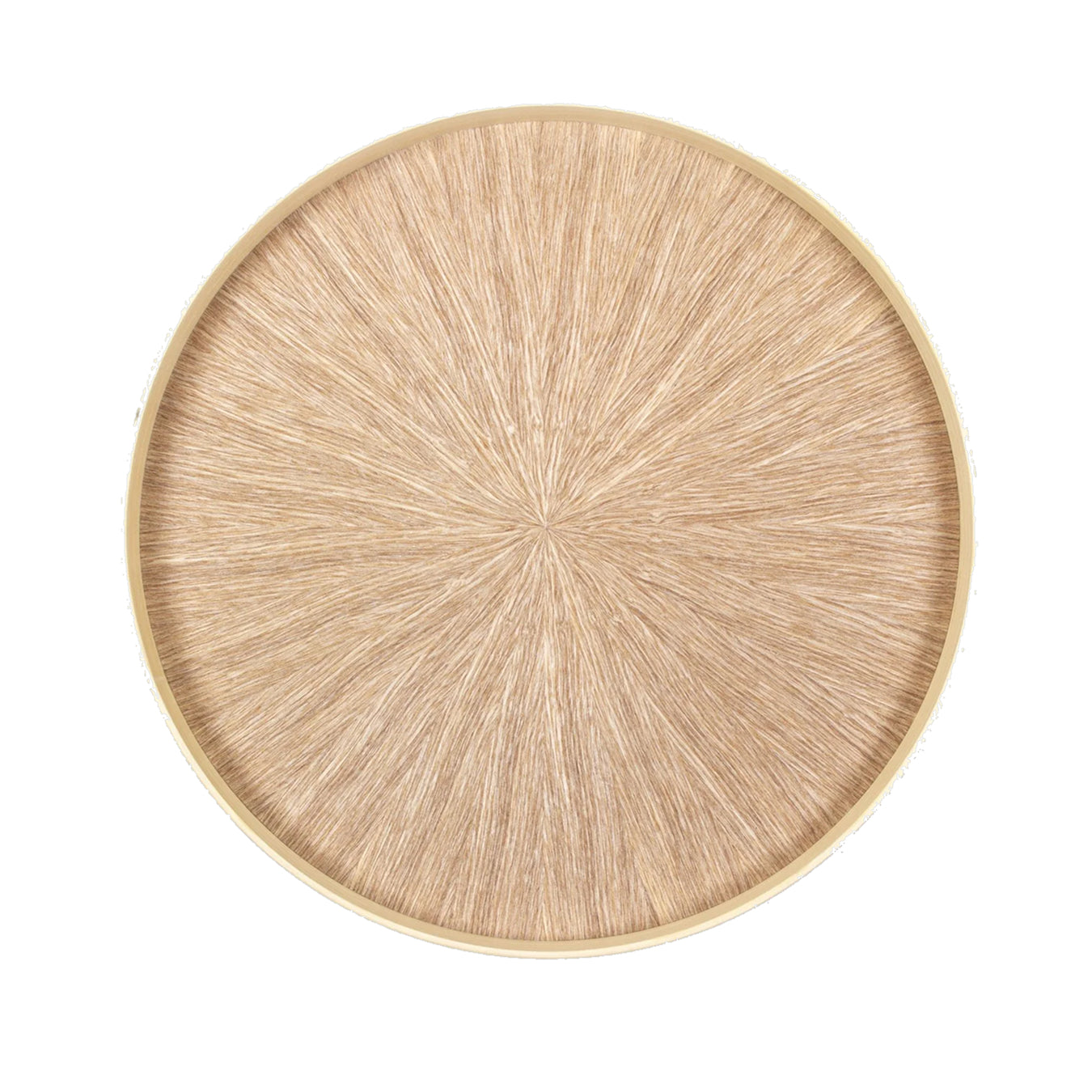 Mori Kougei Round Rays Wood Tray 11" - Ash
