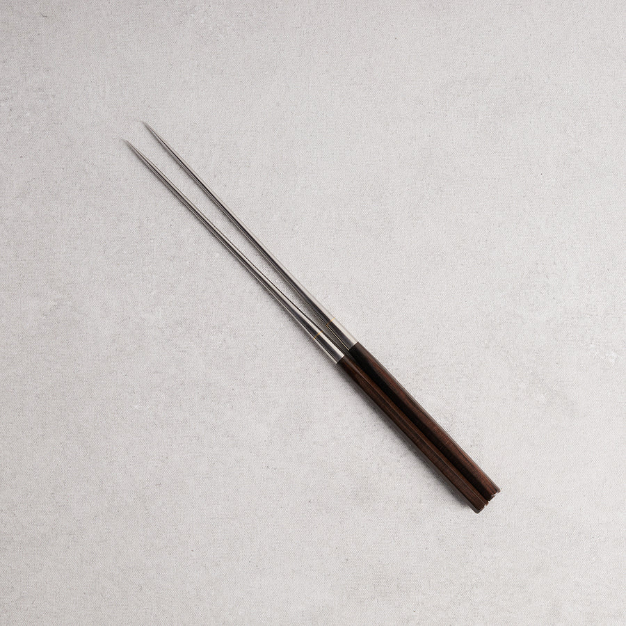 Moribashi Plating Chopsticks - Hexagonal Ebony Handle