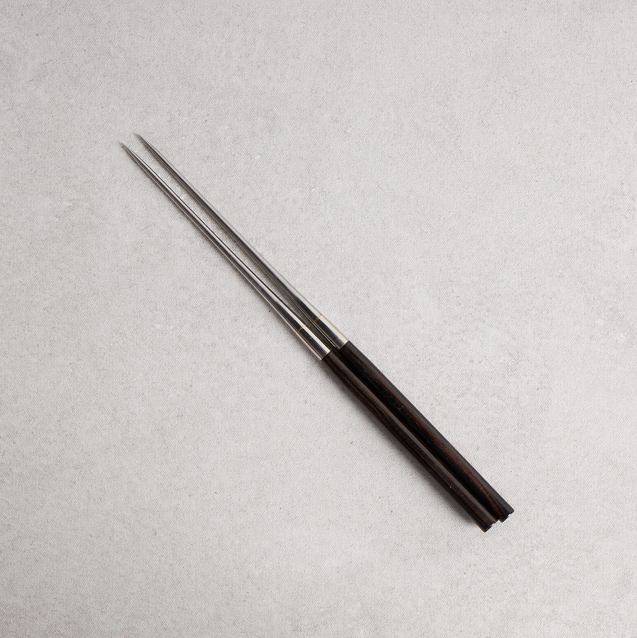 Moribashi Plating Chopsticks - Round Ebony Handle