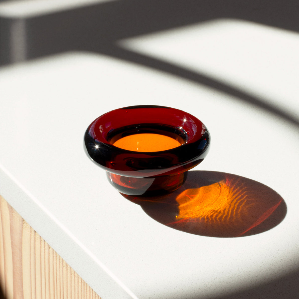 Sirkel Tealight Holder Dark Maple Syrup