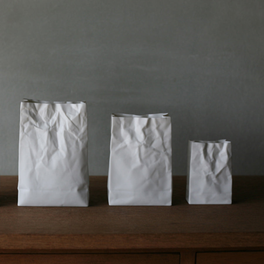 Crinkle Paper Bag Vase S