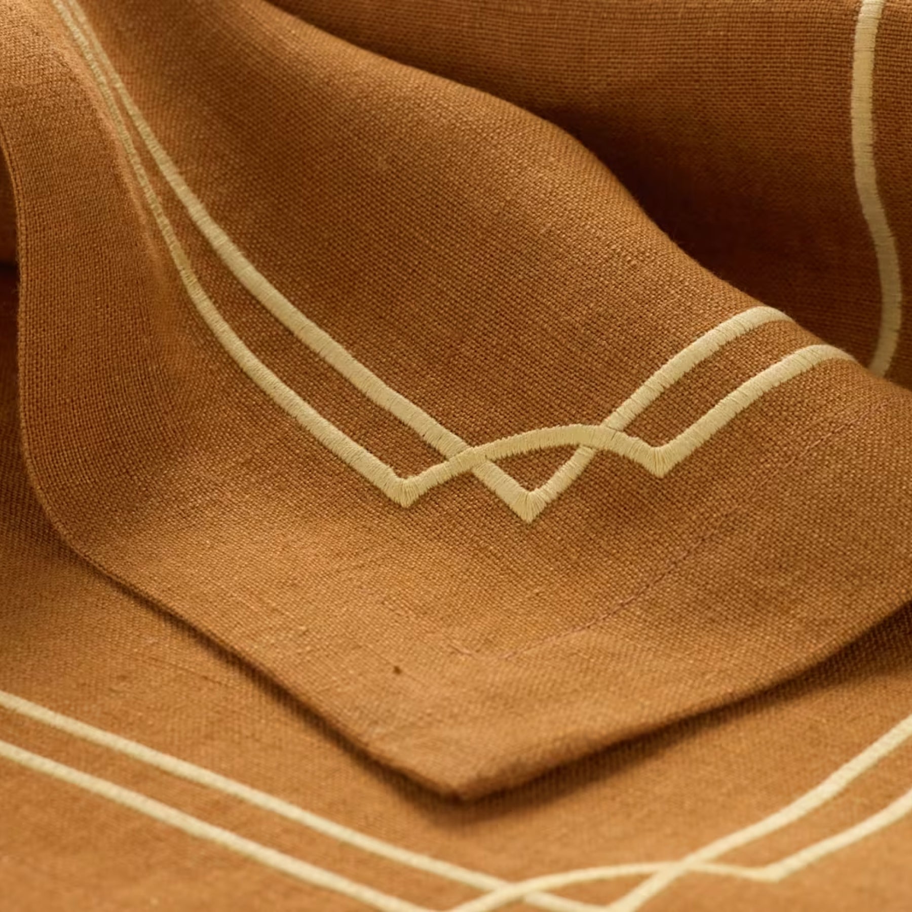 Orlis Linen Placemats Cognac (Set of 2)