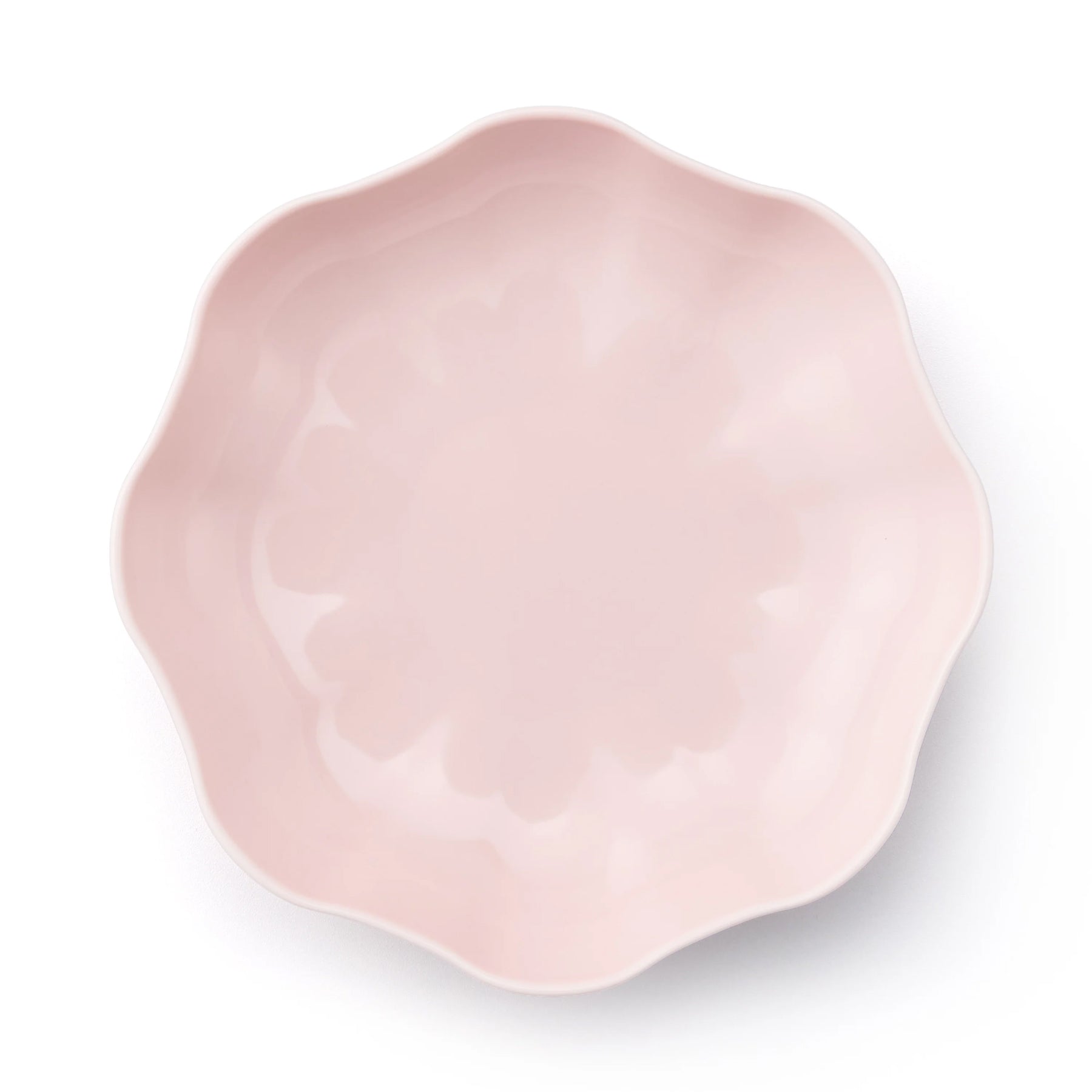Porcelain Pottery Bowl L Eggshell Pink