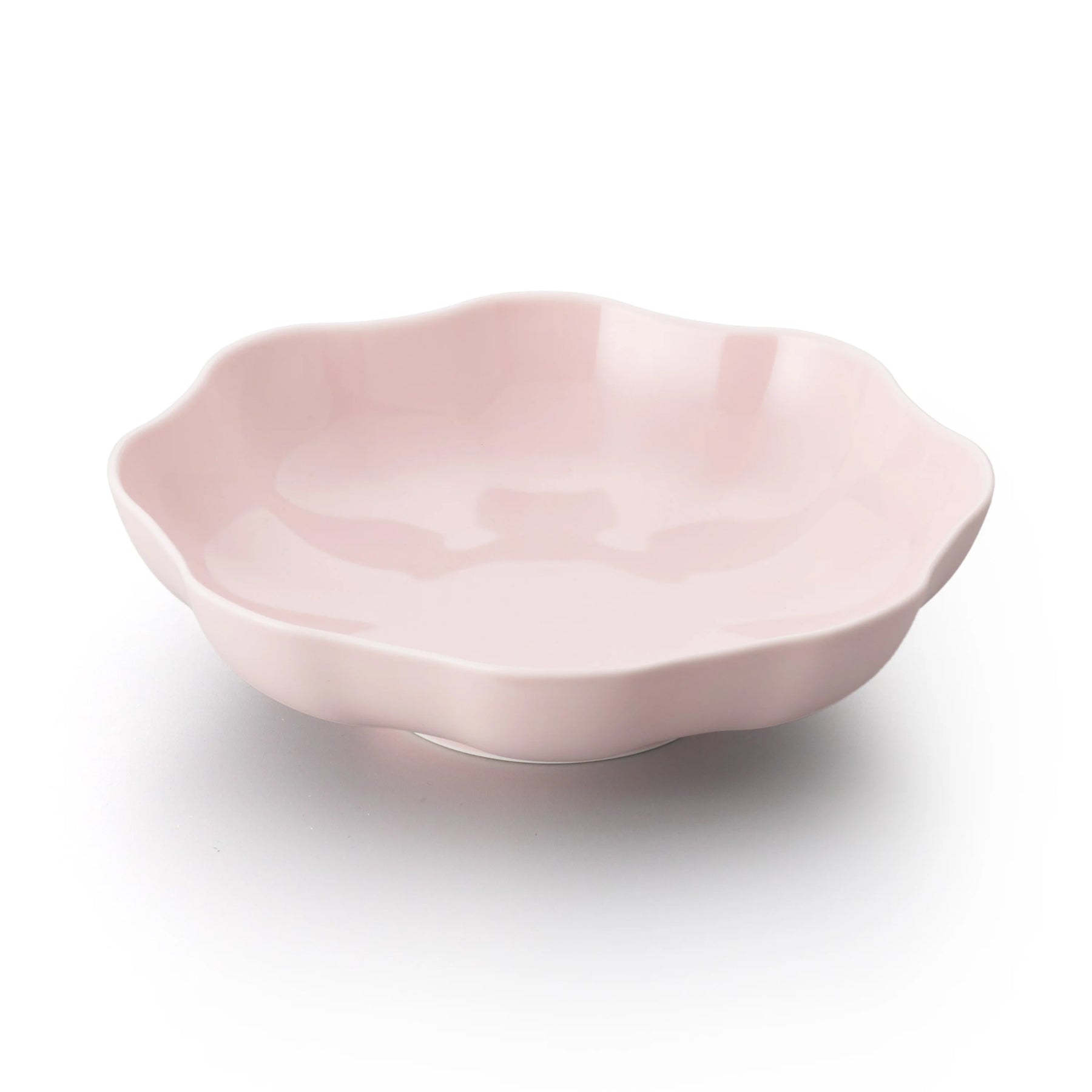 Porcelain Pottery Bowl L Eggshell Pink