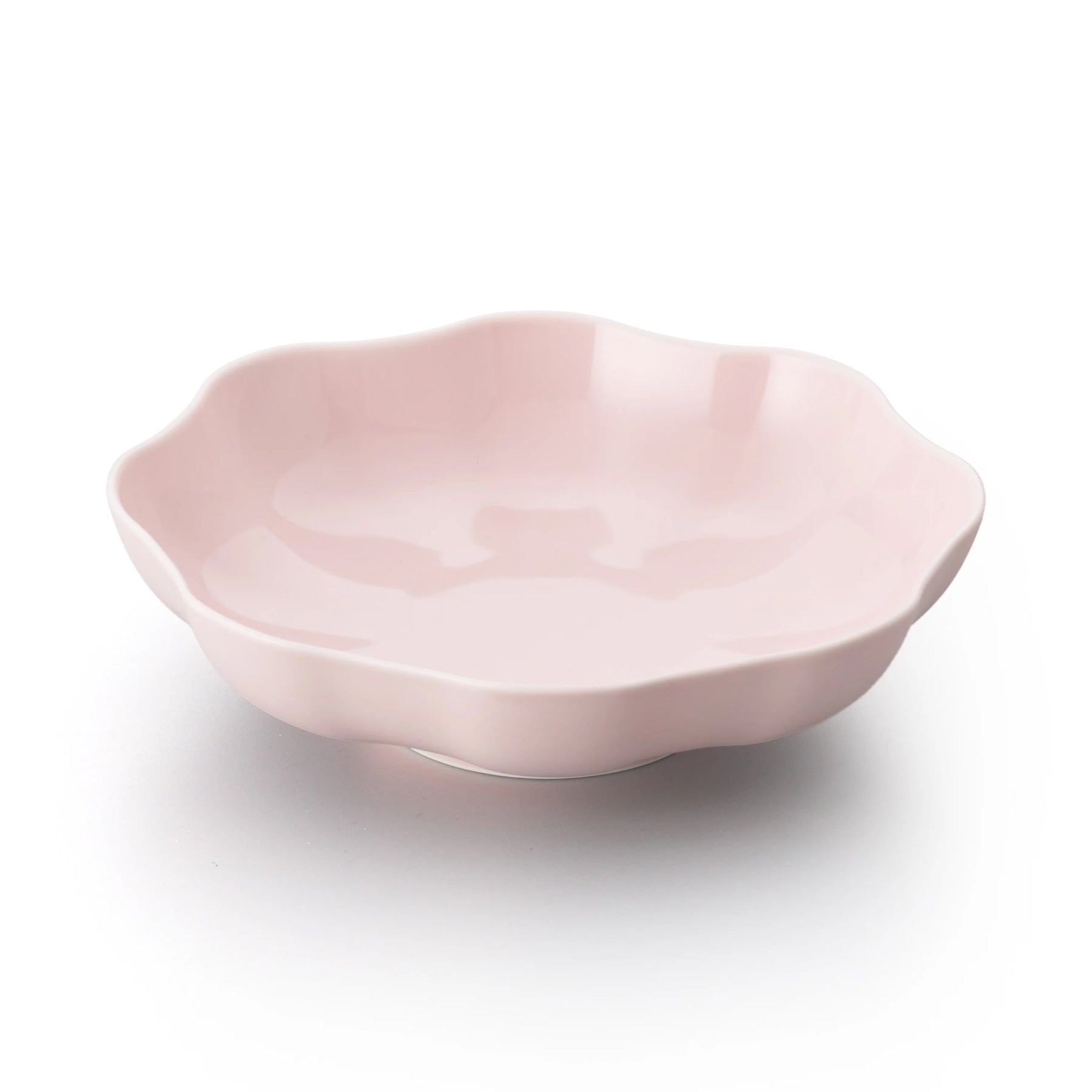 Porcelain Pottery Bowl L Eggshell Pink