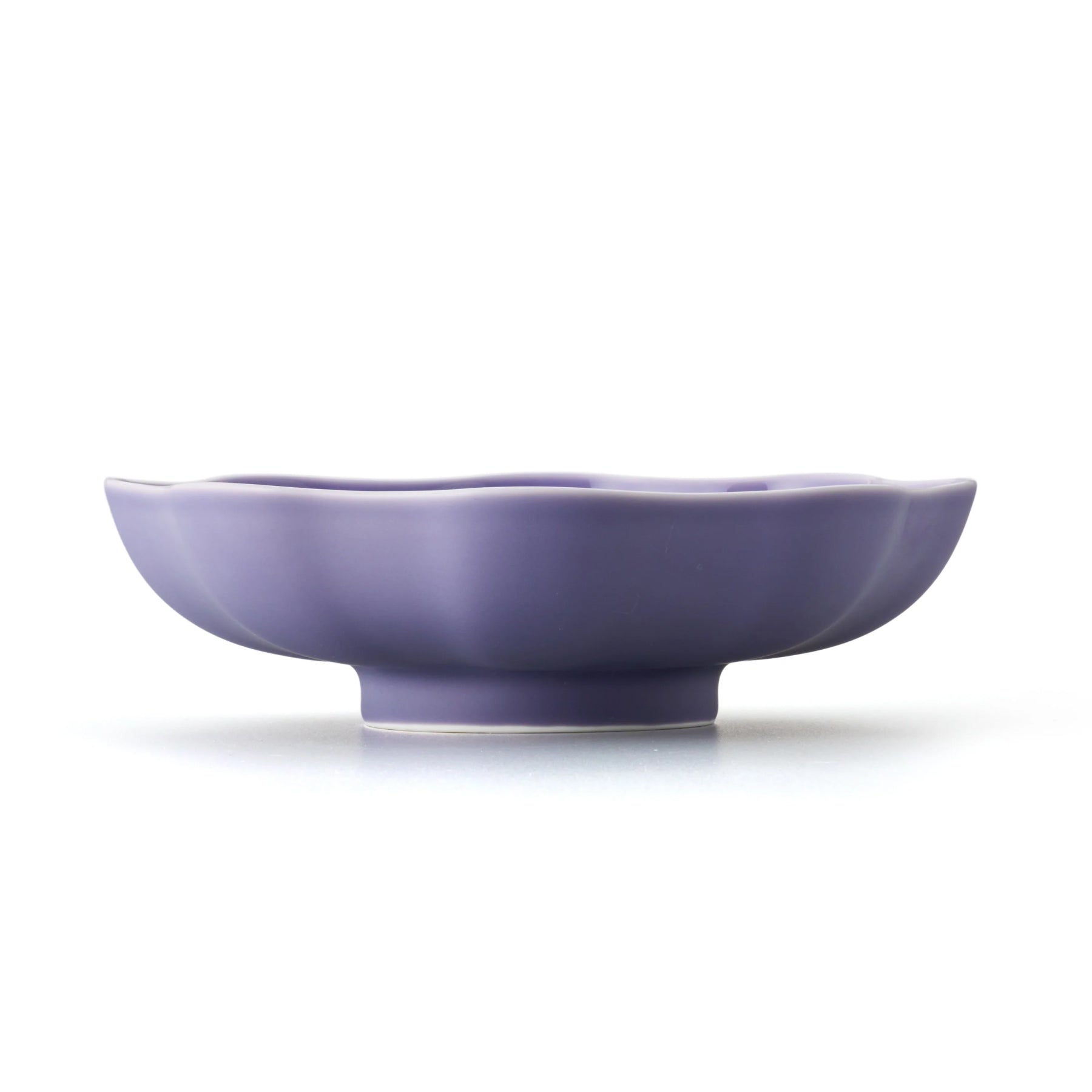 Porcelain Pottery Bowl L Lavender Frost