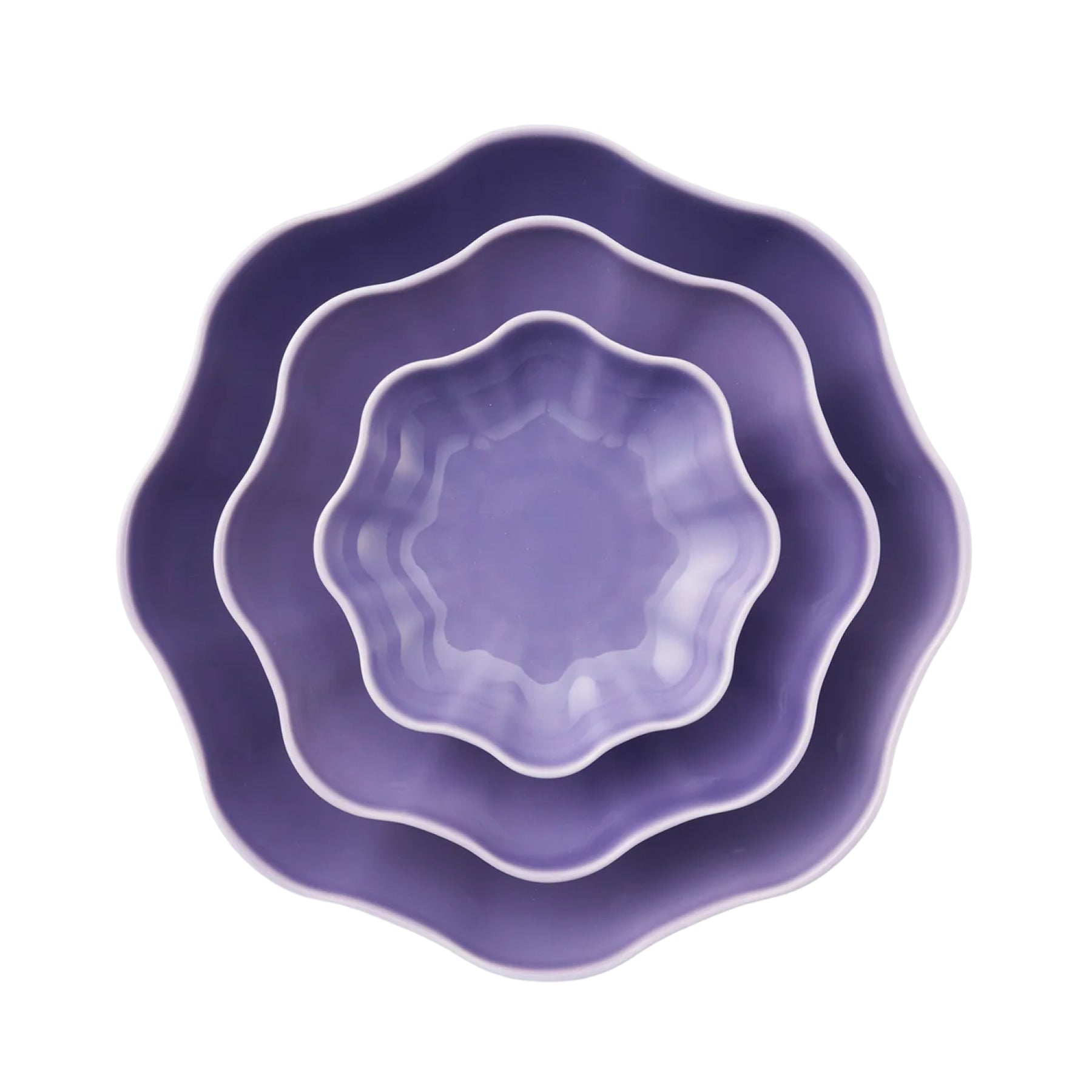 Porcelain Pottery Bowl M Lavender Frost