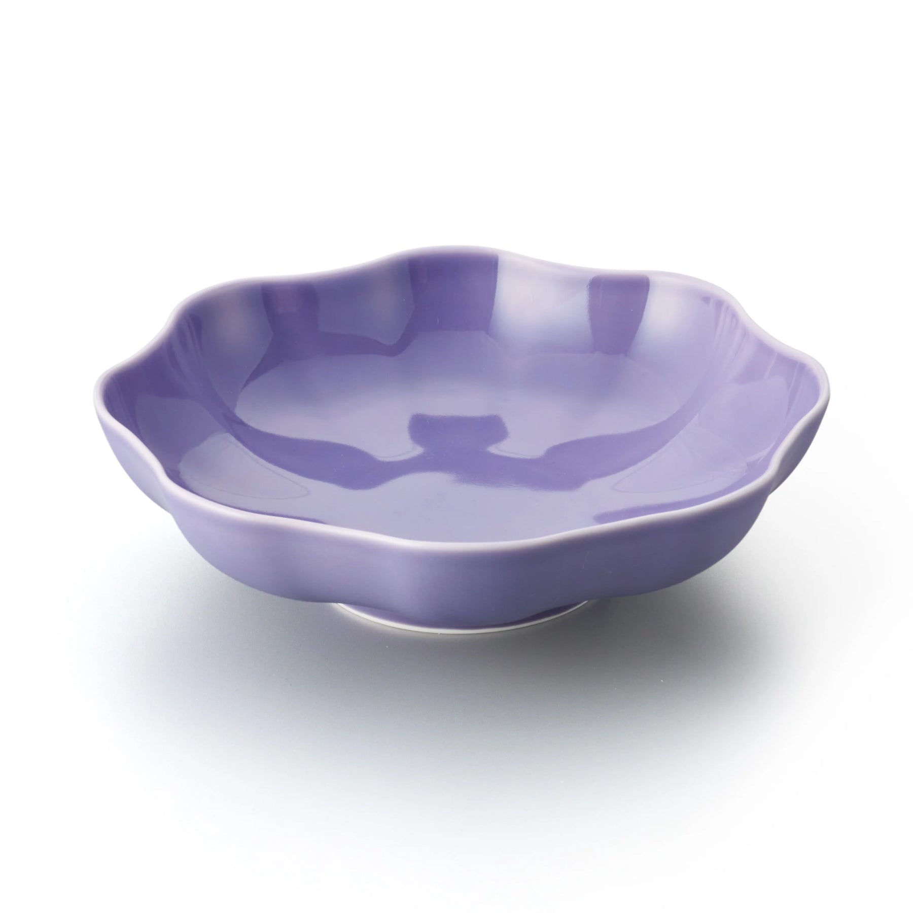 Porcelain Pottery Bowl L Lavender Frost