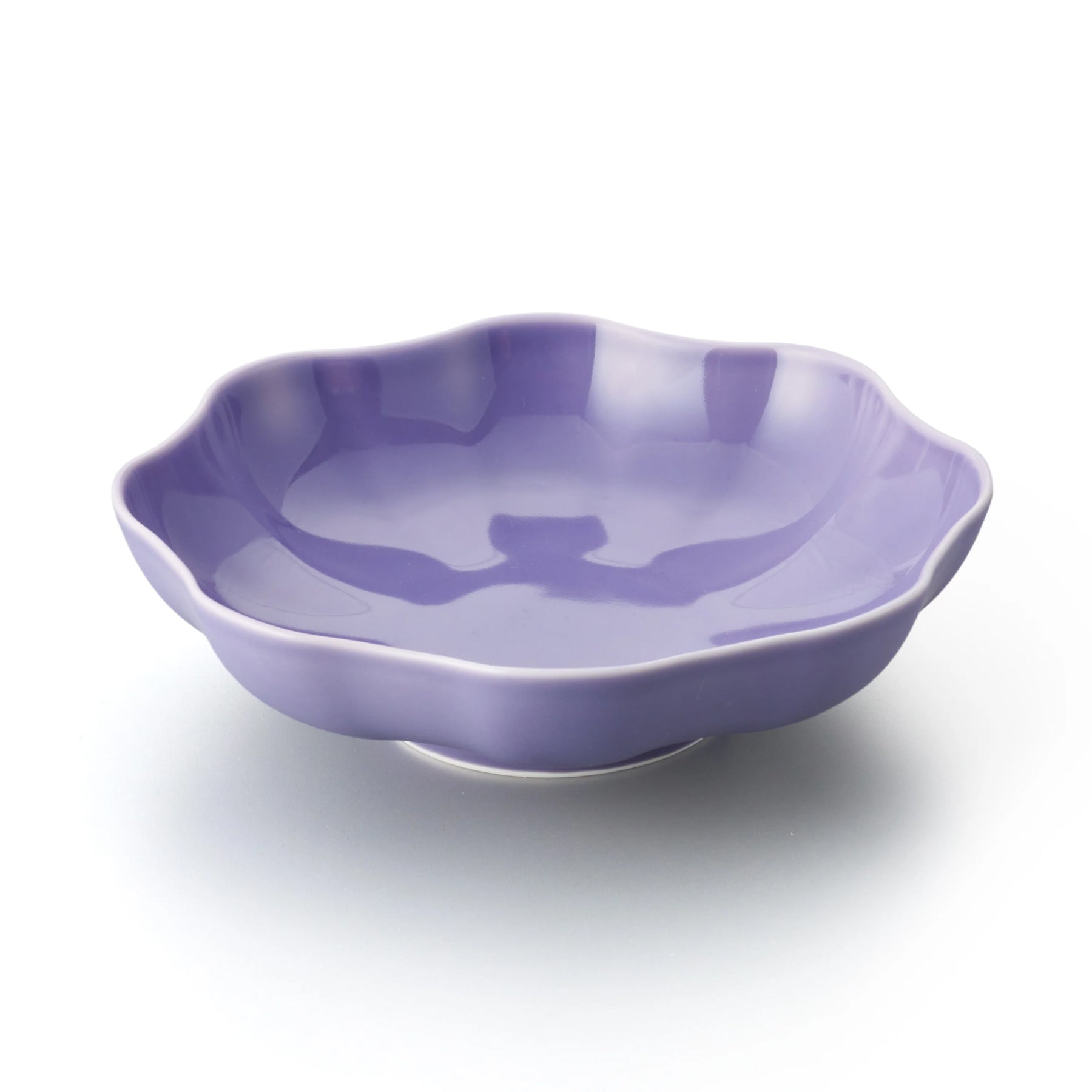 Porcelain Pottery Bowl L Lavender Frost