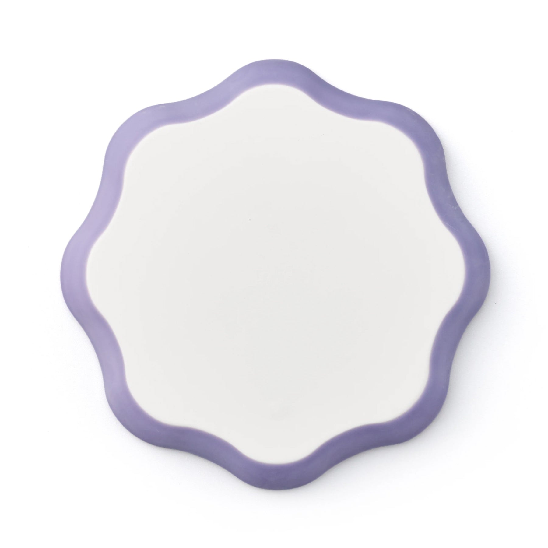 Porcelain Pottery Plate M Lavender Frost