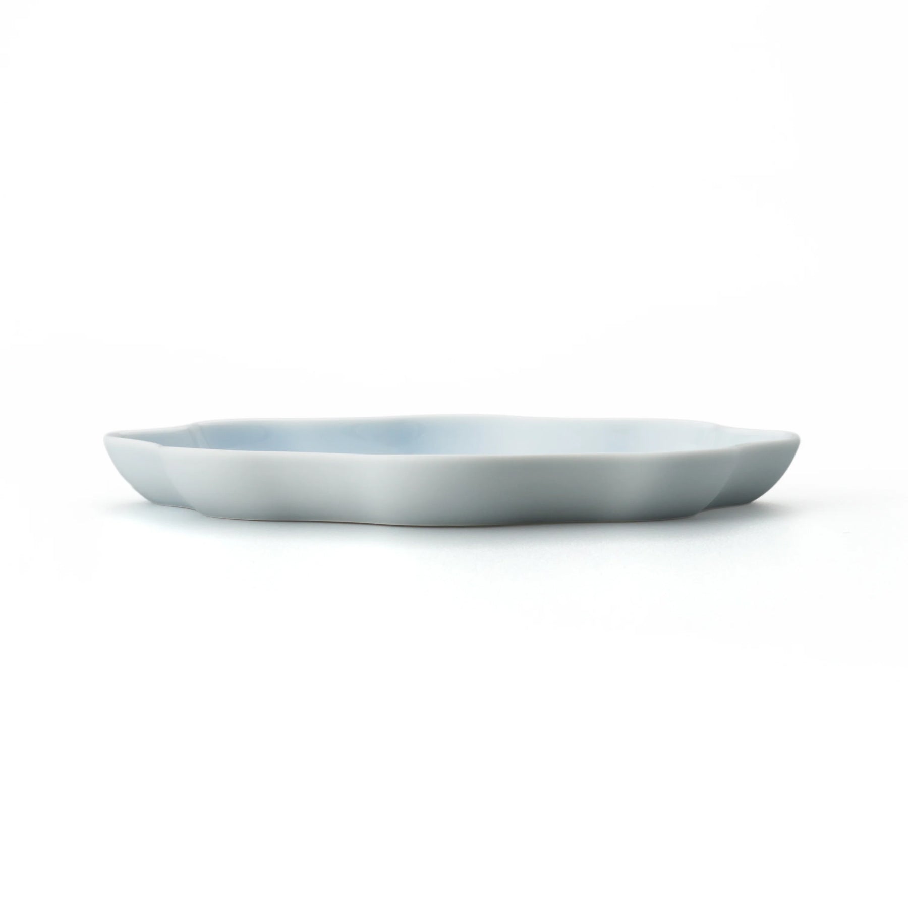 Porcelain Pottery Plate M Opalin Blue