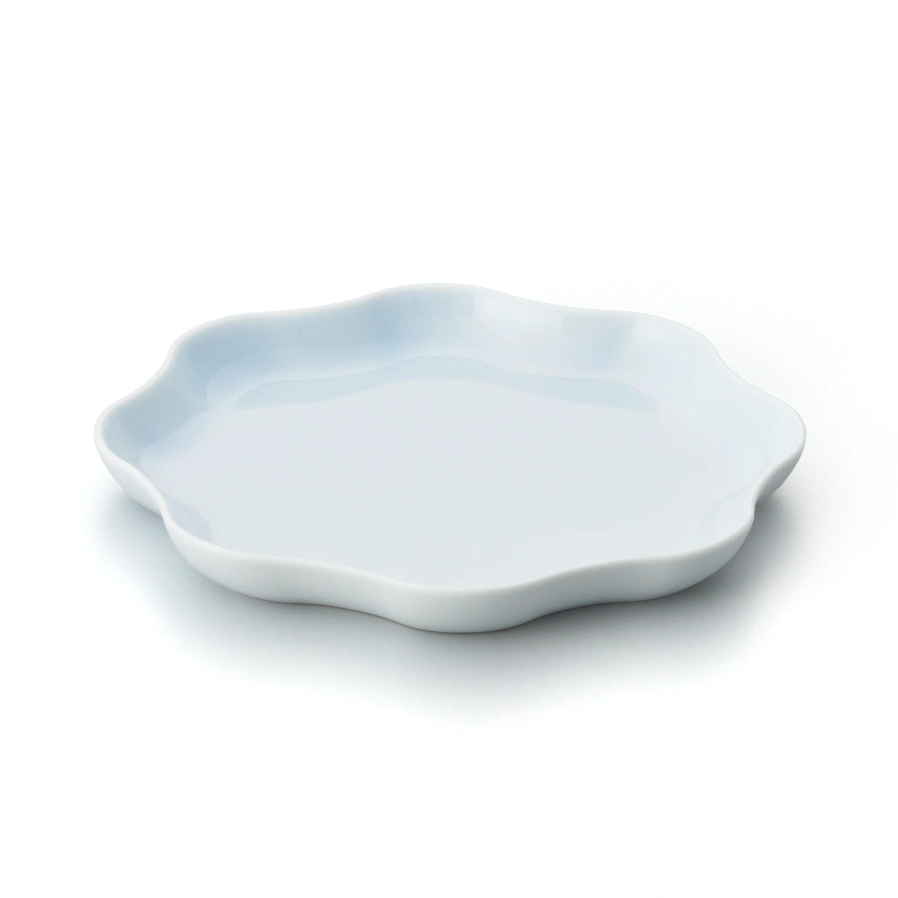 Porcelain Pottery Plate M Opalin Blue