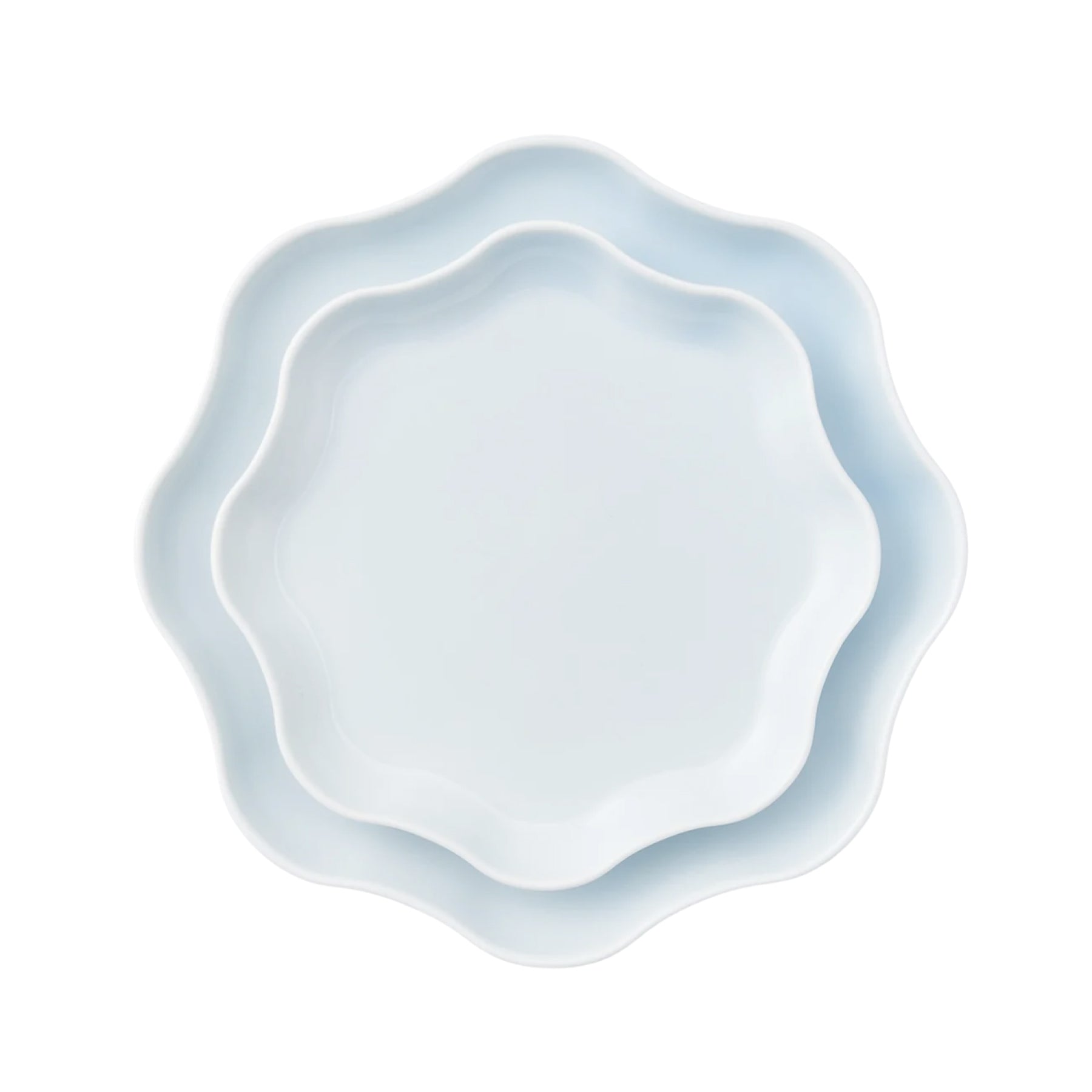 Porcelain Pottery Plate S Opalin Blue