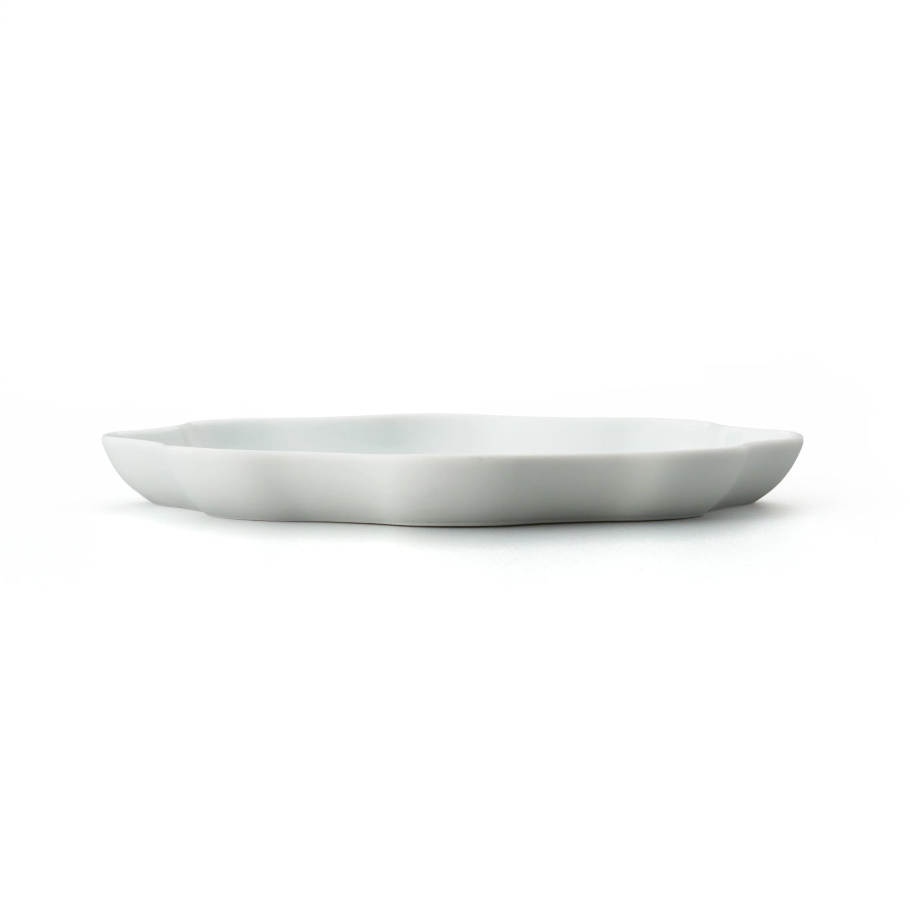 Porcelain Pottery Plate M White