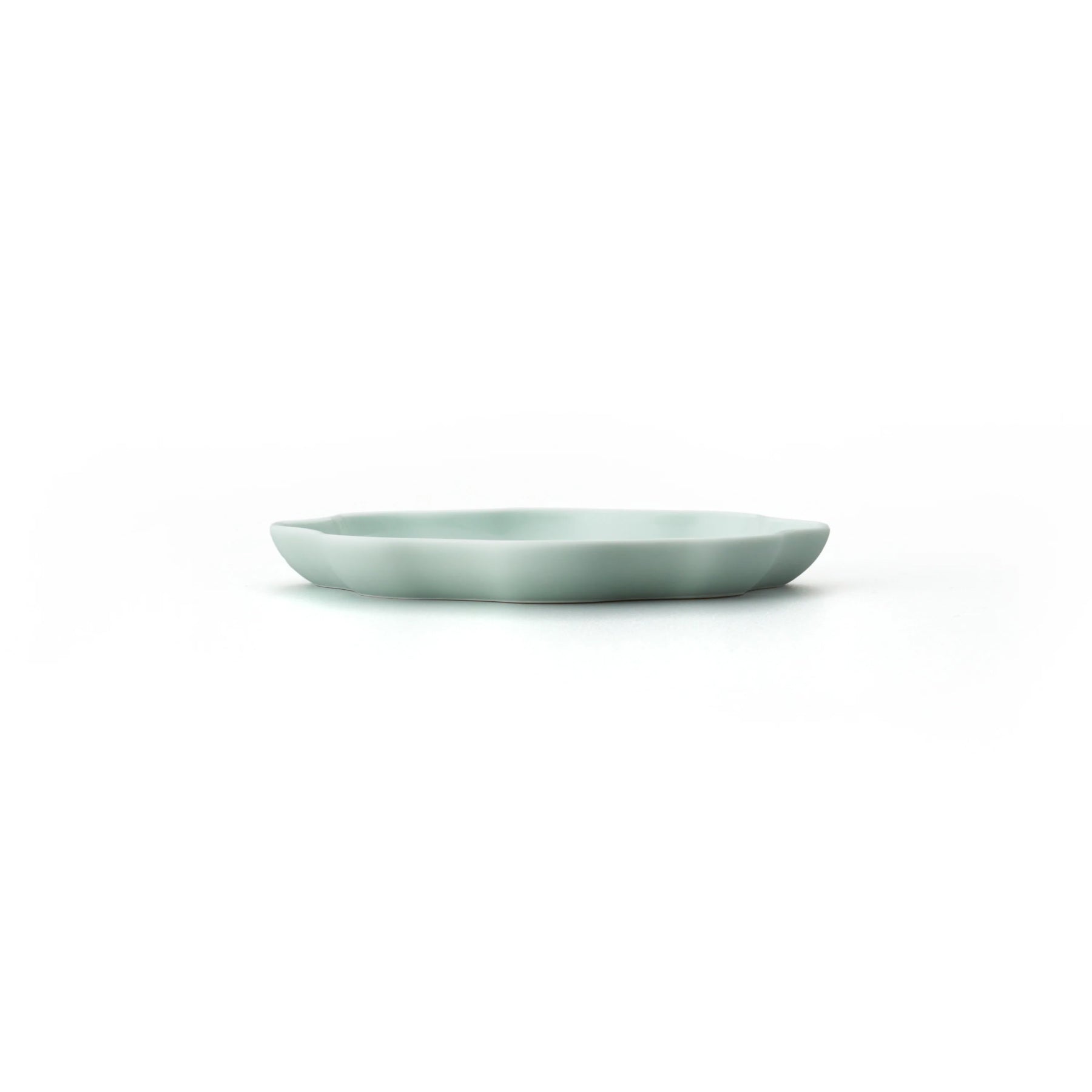 Porcelain Pottery Plate S Clearly Aqua