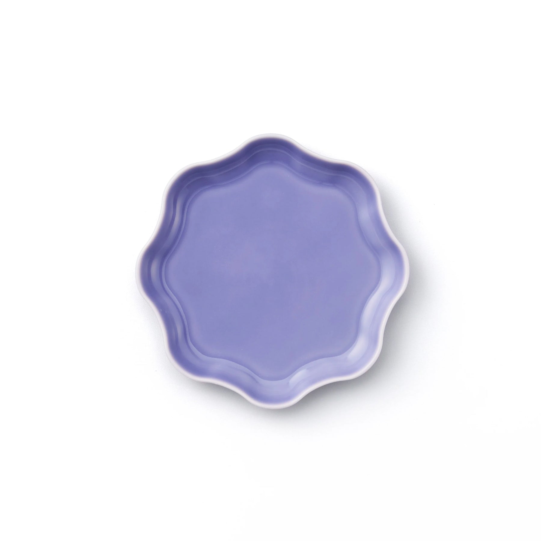 Porcelain Pottery Plate S Lavender Frost