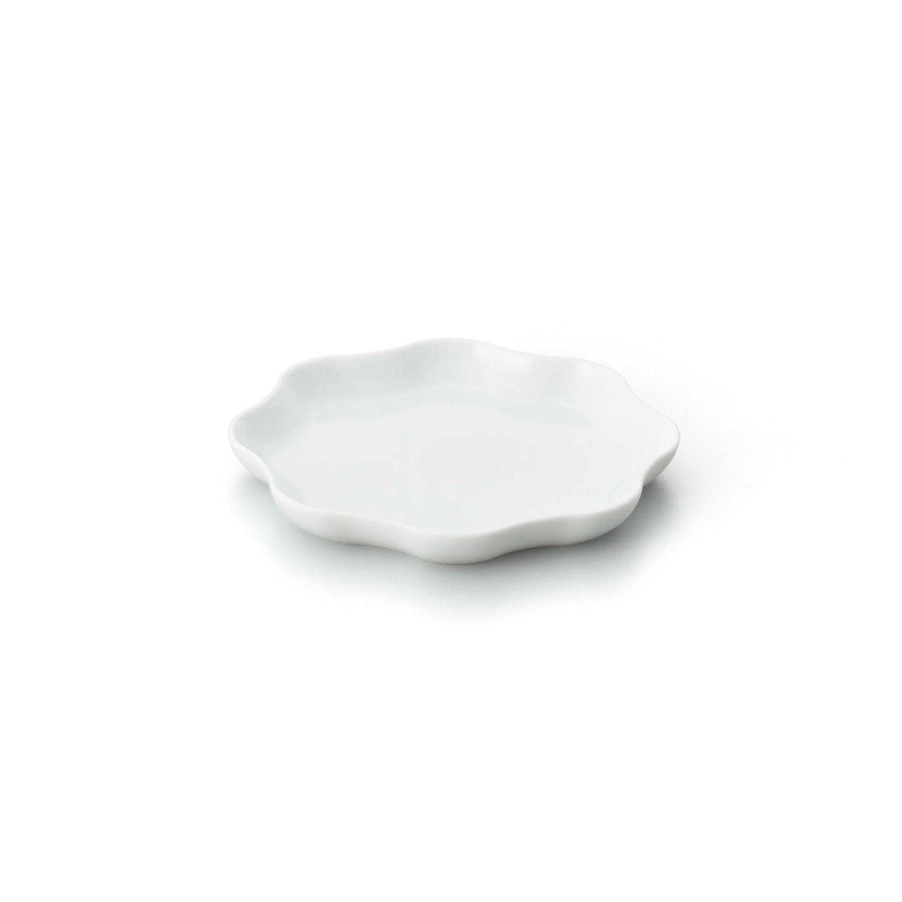 Porcelain Pottery Plate S White