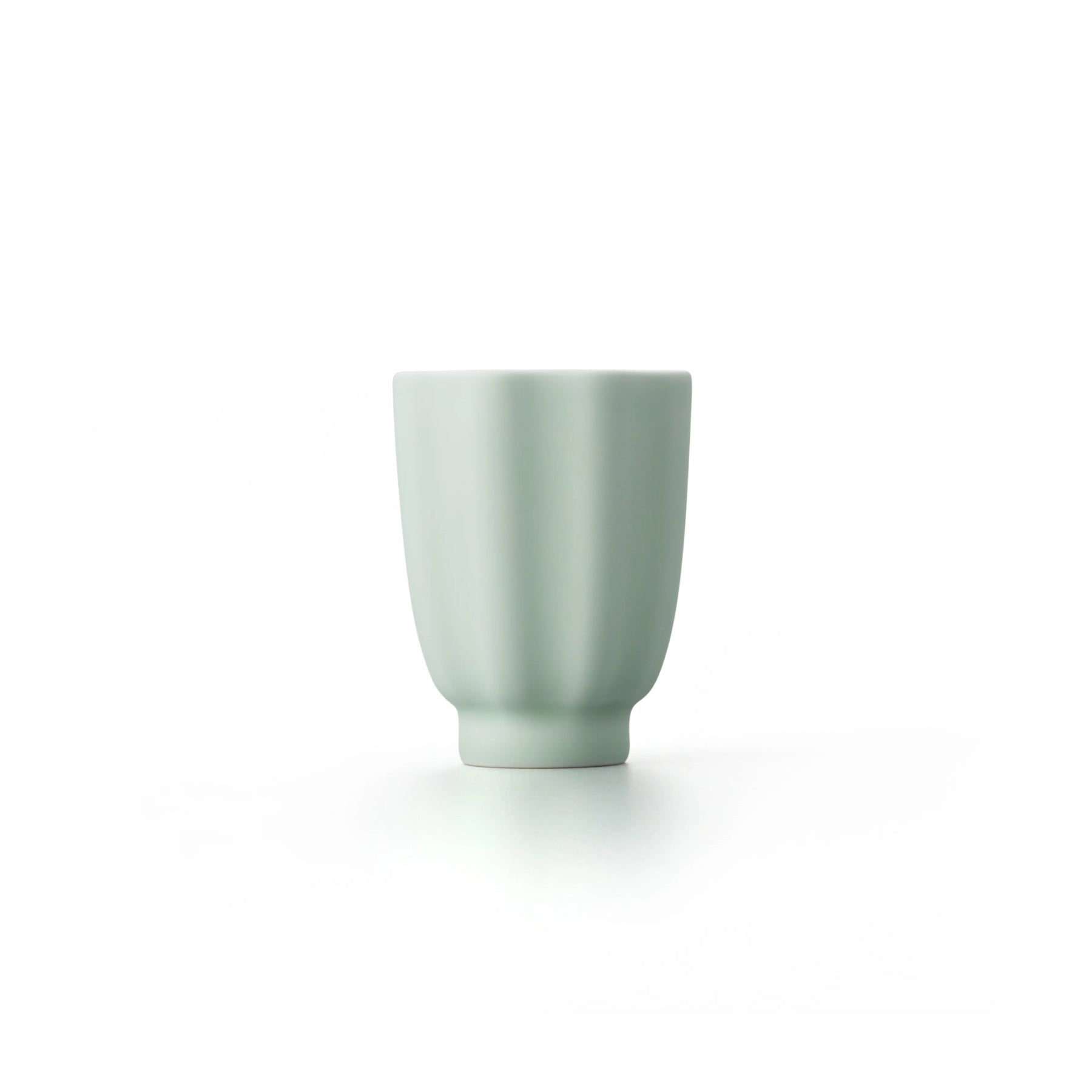 Porcelain Pottery Tea Cup Clearly Aqua