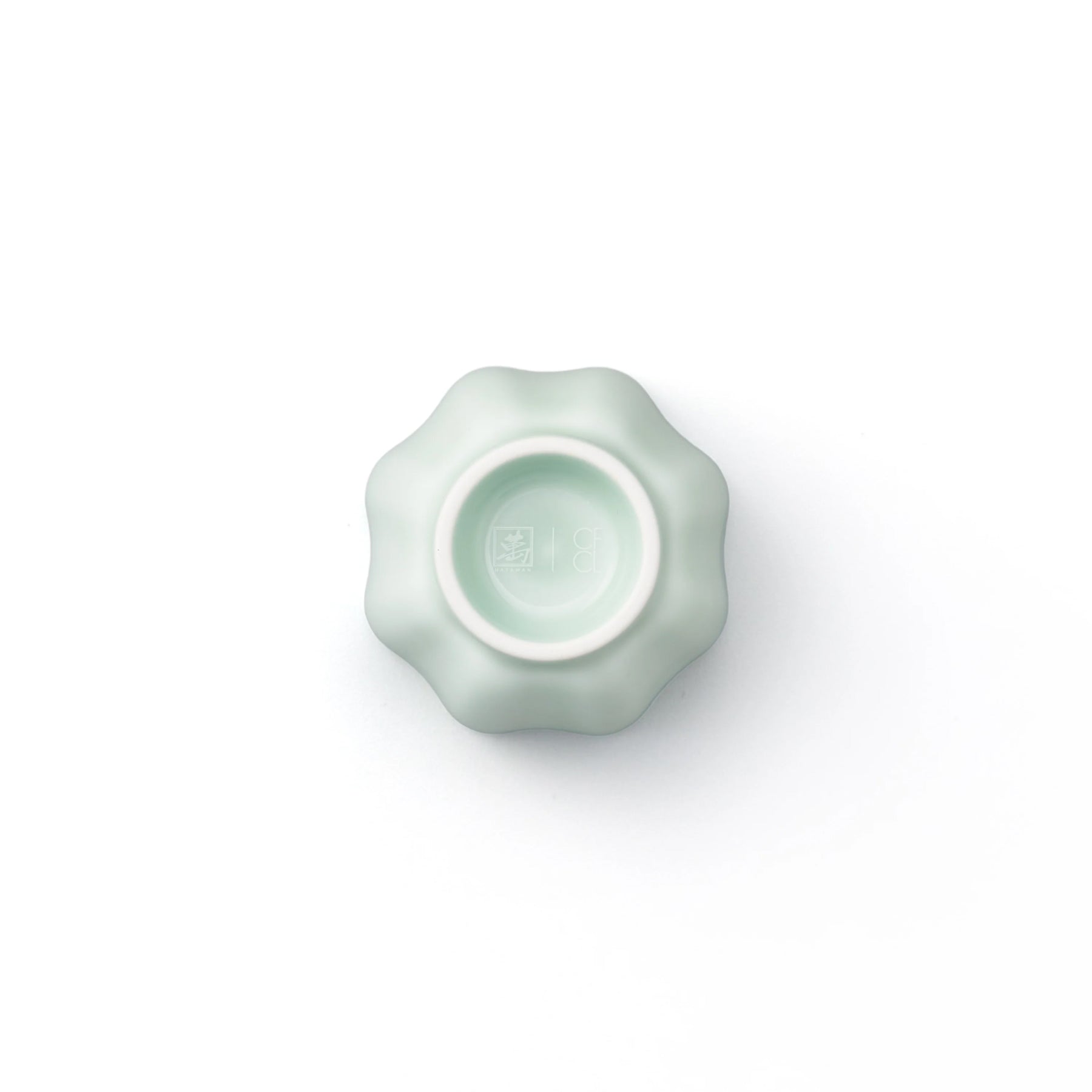 Porcelain Pottery Tea Cup Clearly Aqua