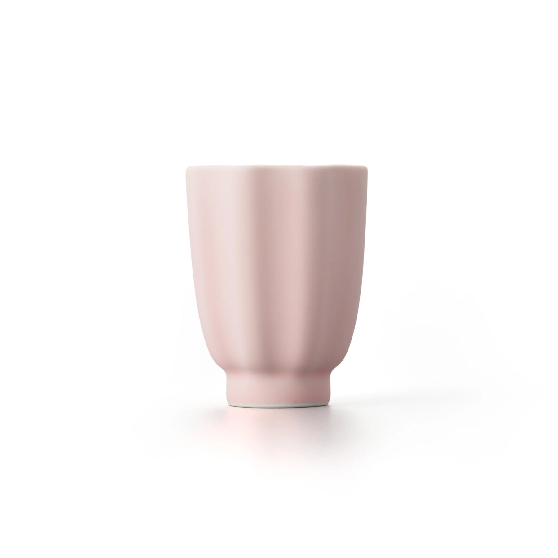 Porcelain Pottery Tea Cup Eggshell Pink