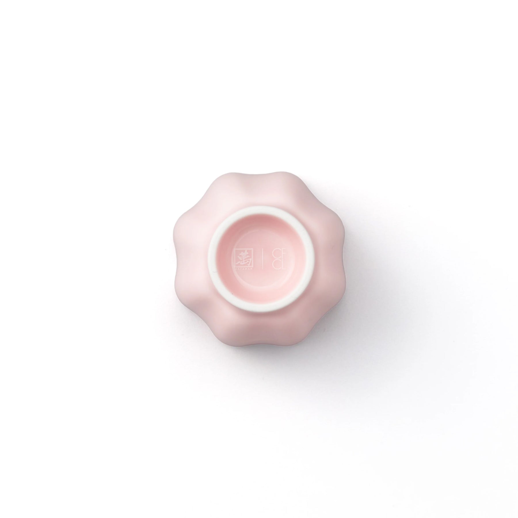 Porcelain Pottery Tea Cup Eggshell Pink