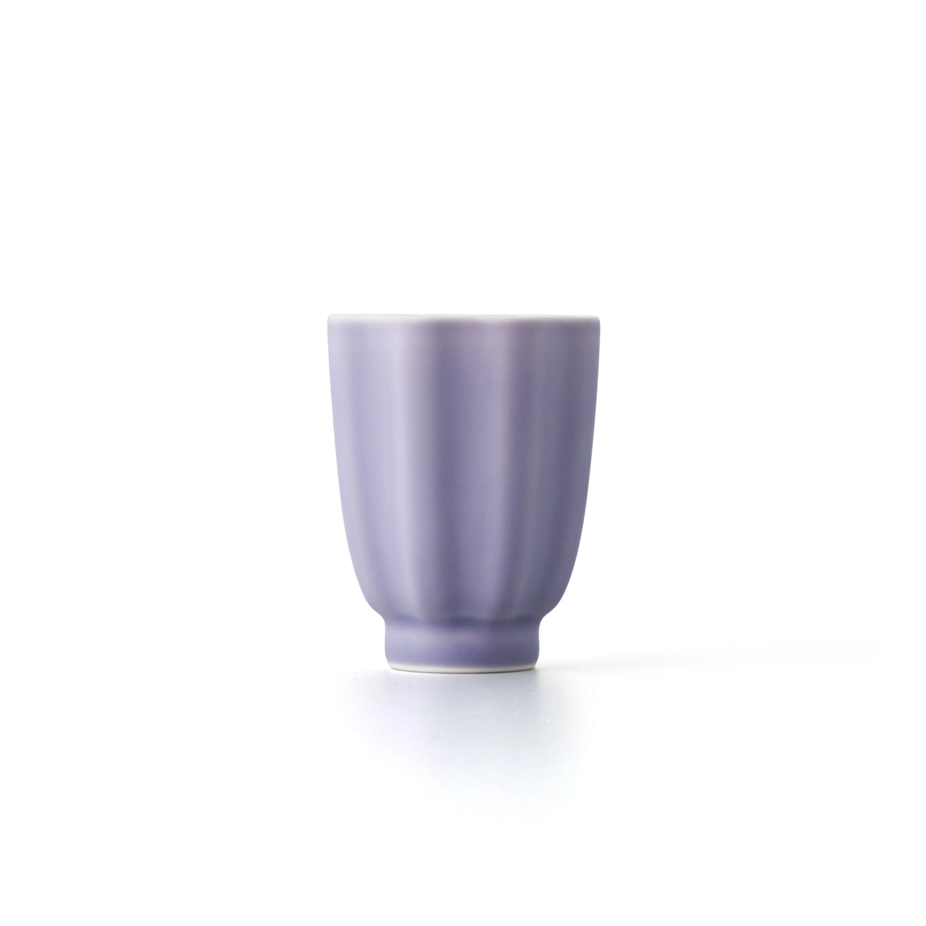 Porcelain Pottery Tea Cup Lavender Frost
