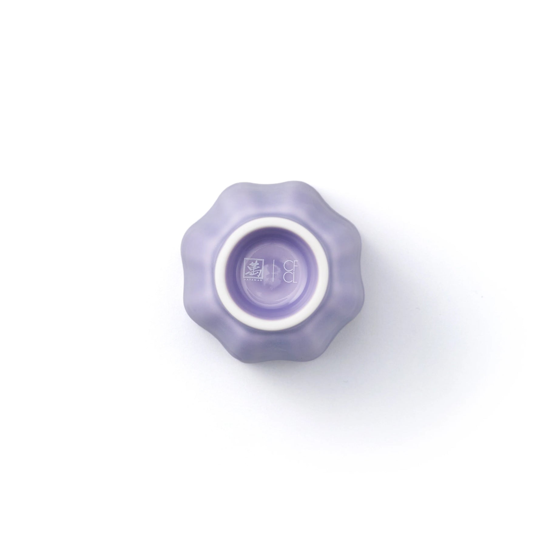 Porcelain Pottery Tea Cup Lavender Frost