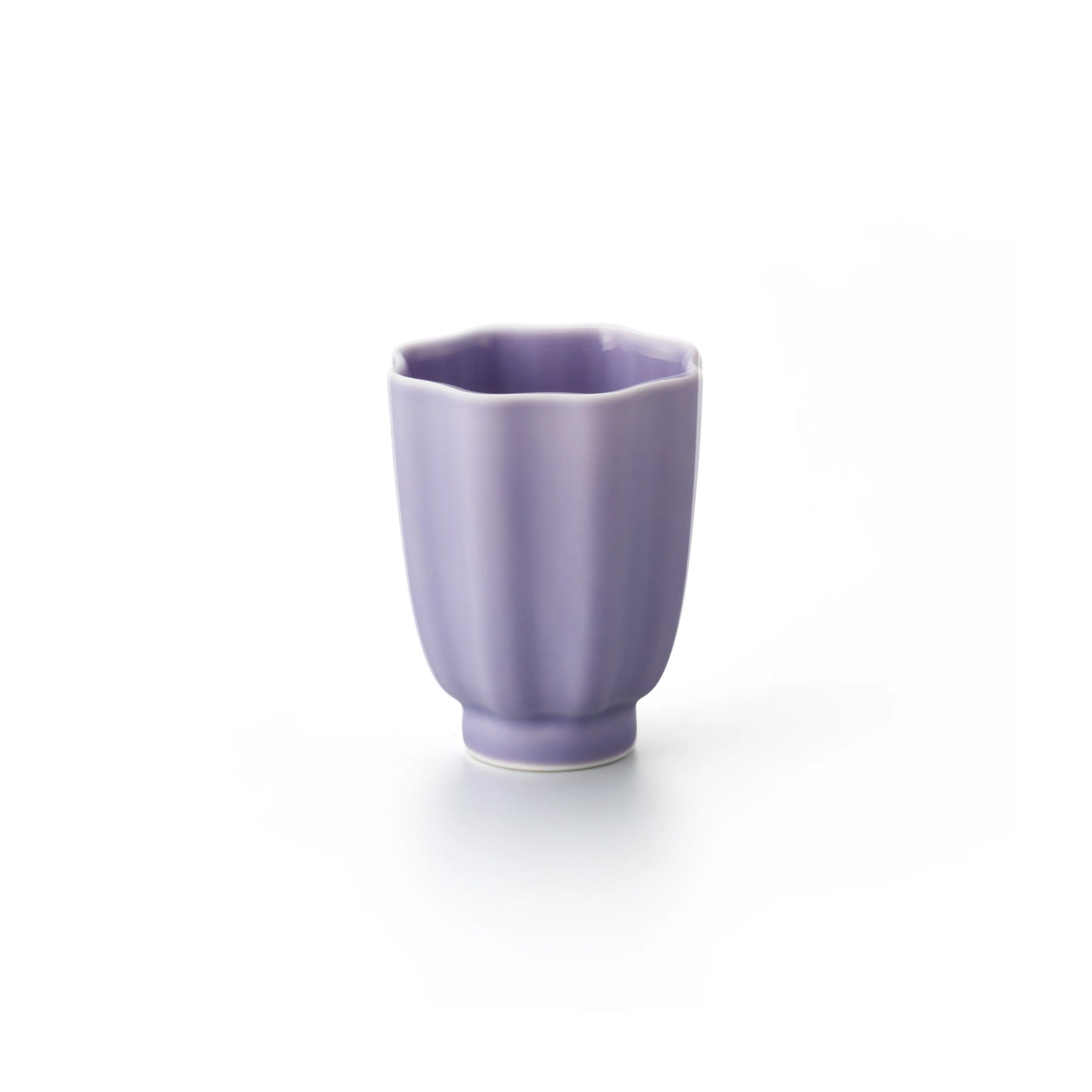 Porcelain Pottery Tea Cup Lavender Frost