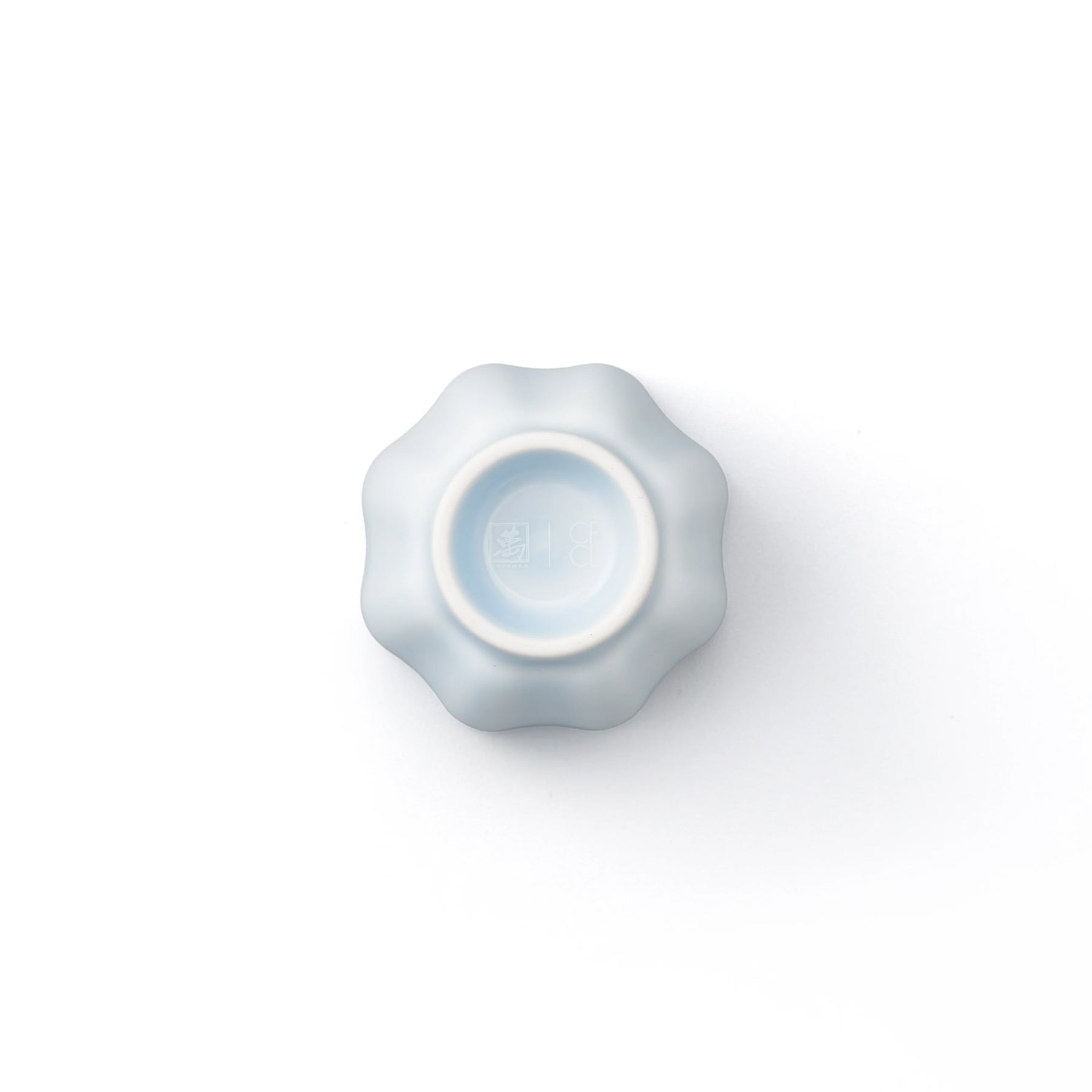 Porcelain Pottery Tea Cup Opalin Blue