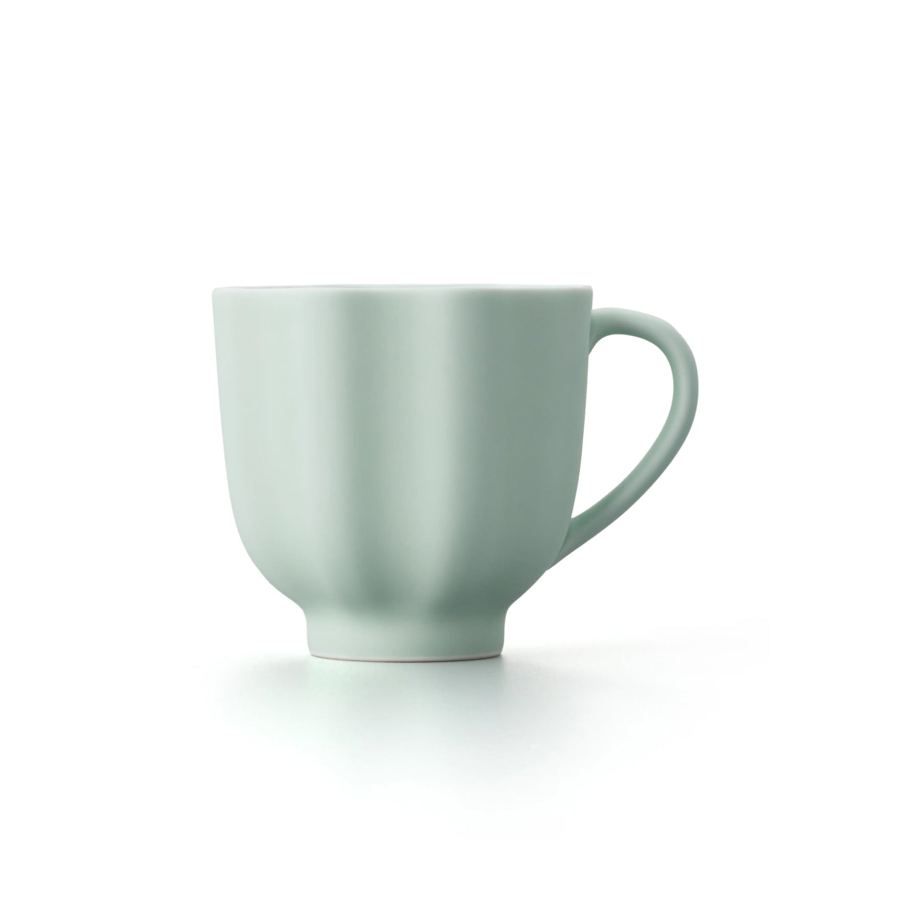Porcelain Pottery Tea Mug Clearly Aqua