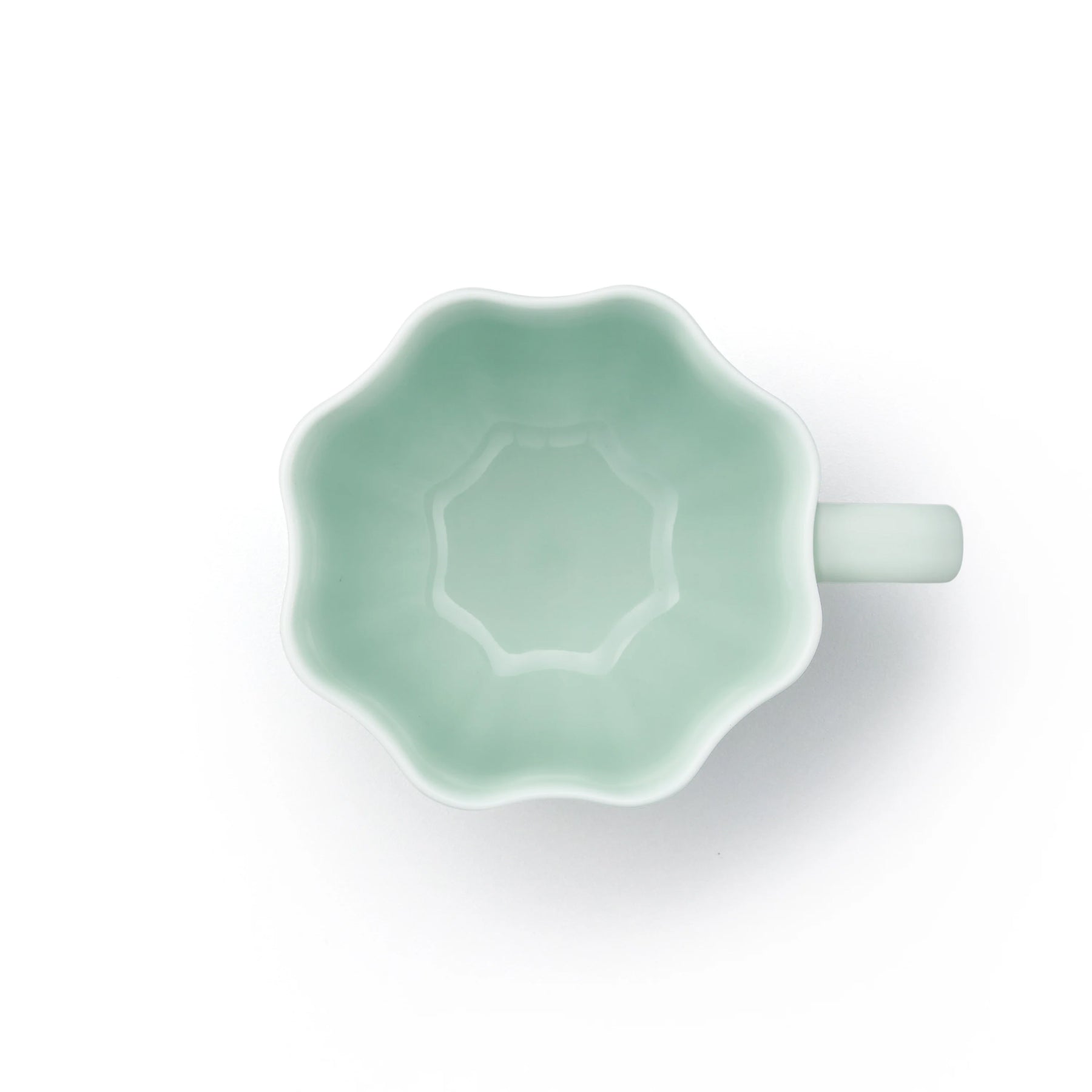 Porcelain Pottery Tea Mug Clearly Aqua