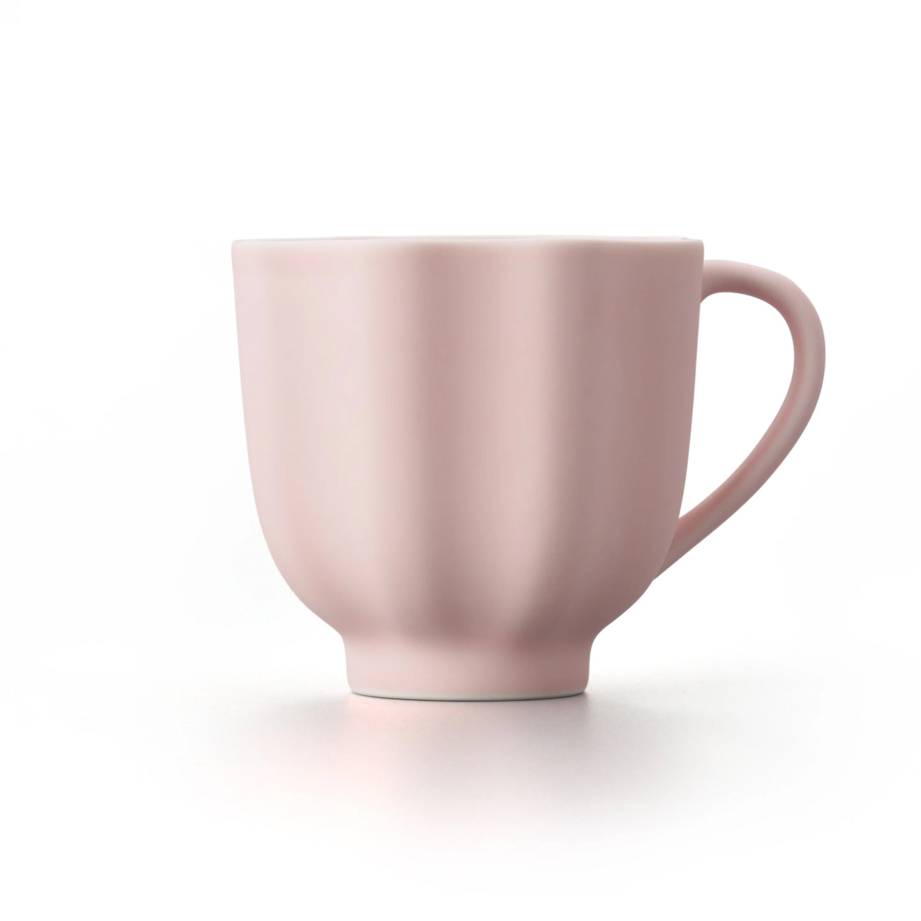 Porcelain Pottery Tea Mug Eggshell Pink