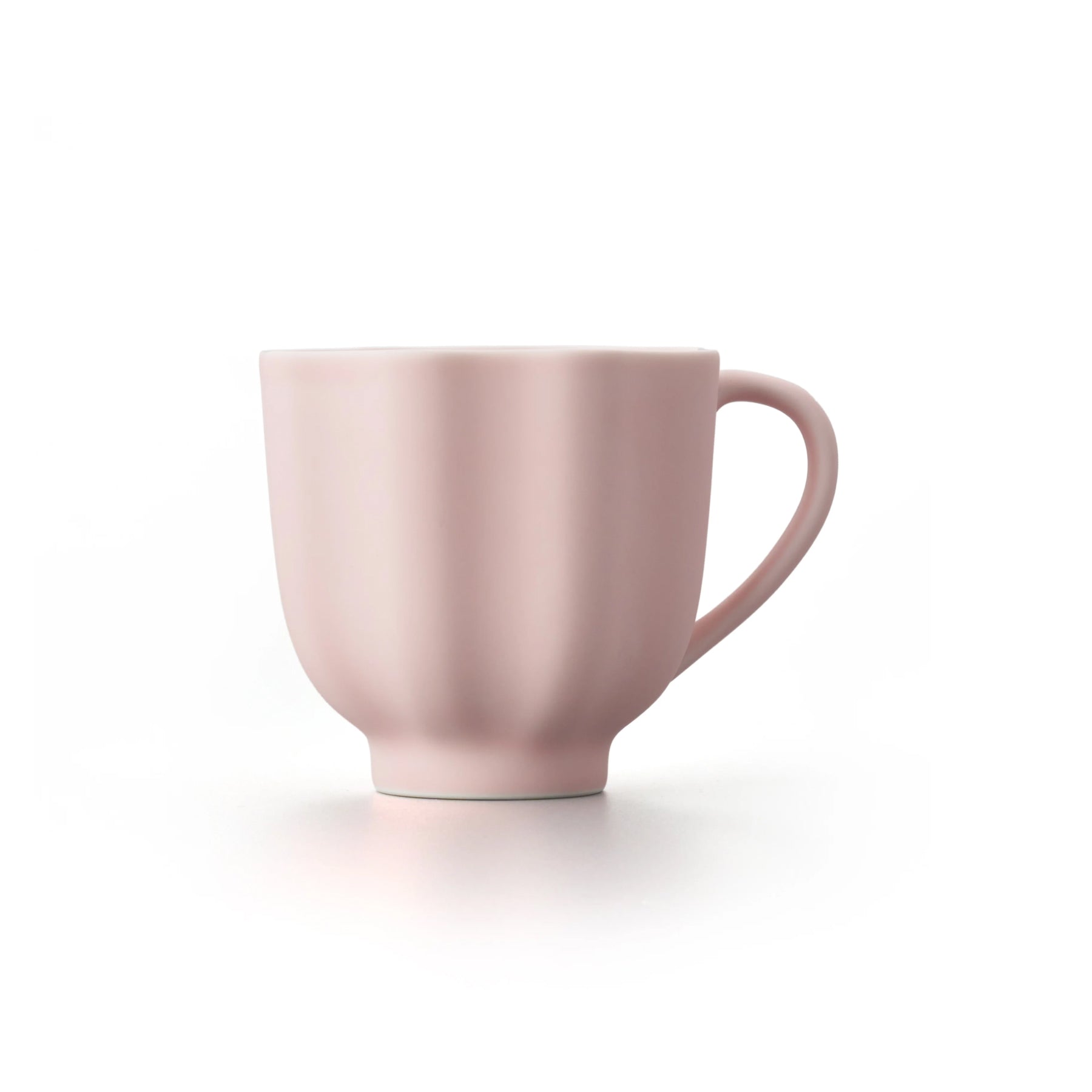 Porcelain Pottery Tea Mug Eggshell Pink