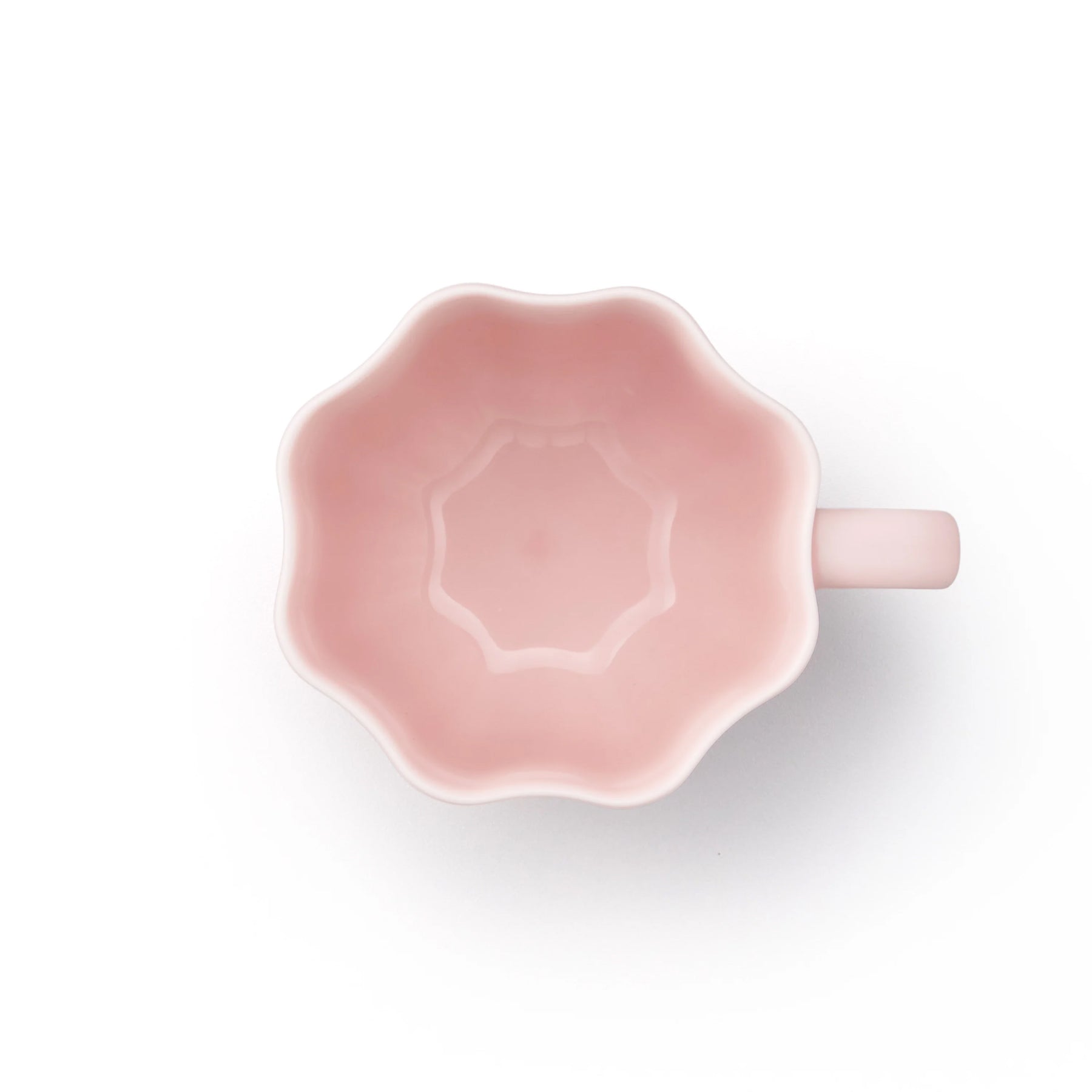 Porcelain Pottery Tea Mug Eggshell Pink