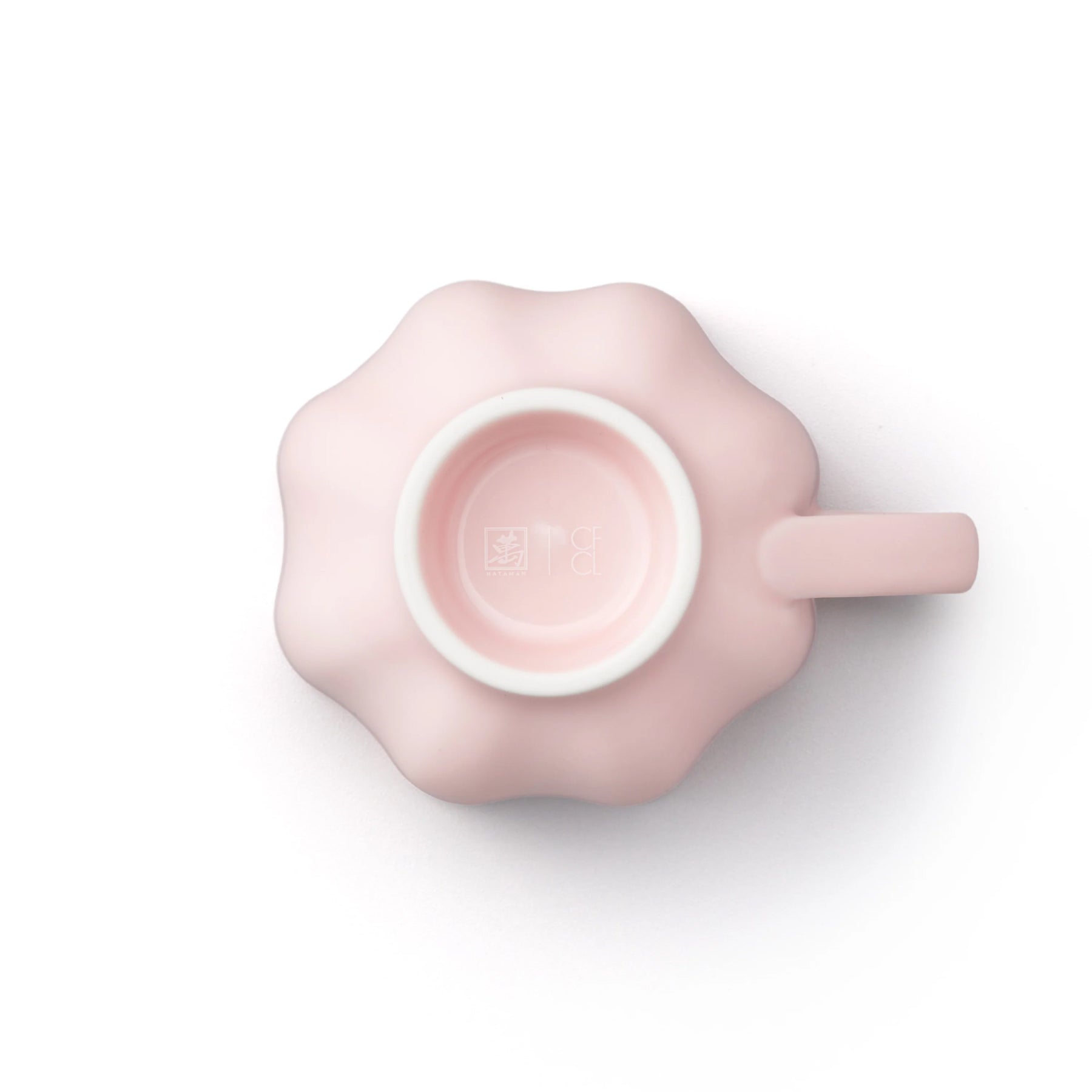 Porcelain Pottery Tea Mug Eggshell Pink
