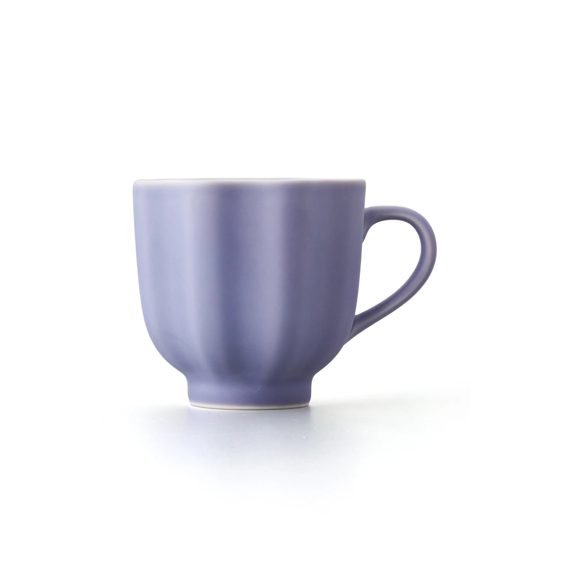 Porcelain Pottery Tea Mug Lavender Frost