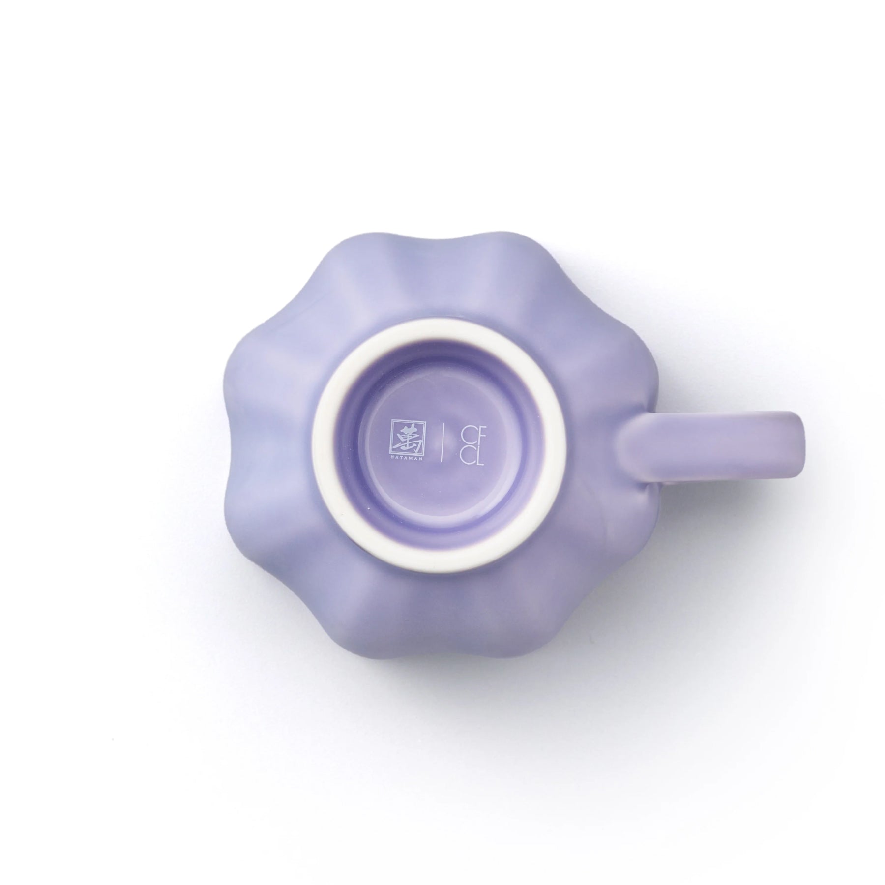 Porcelain Pottery Tea Mug Lavender Frost
