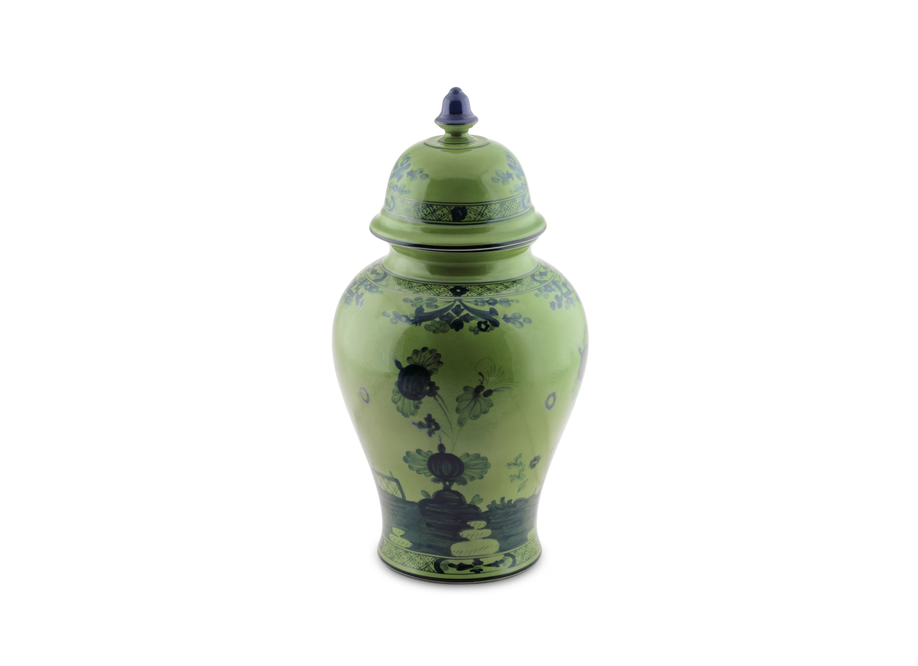 Oriente Italiano Malachite Large Potiche Vase