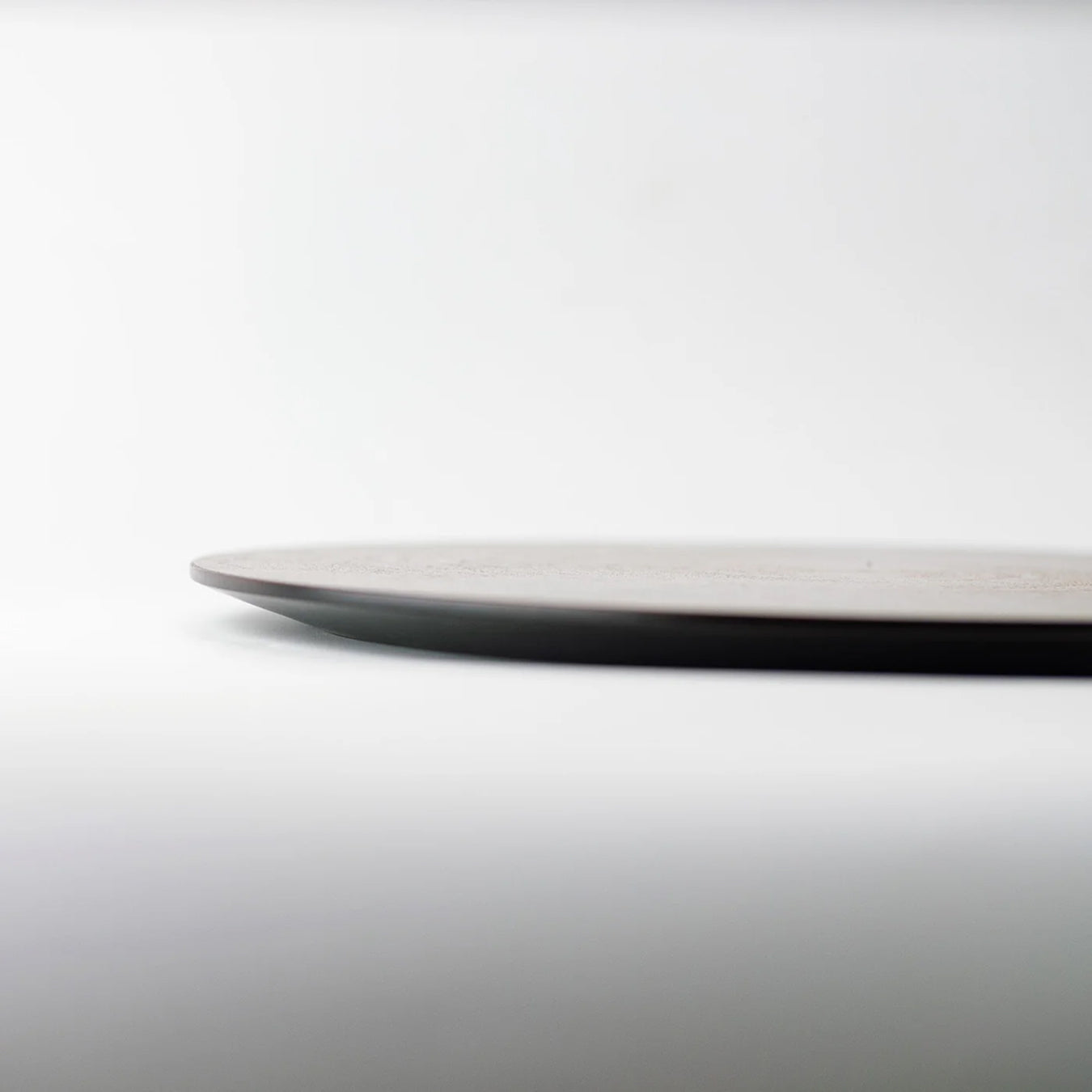 Mori Kougei Rays Round Wood Plate 14" - Urushi