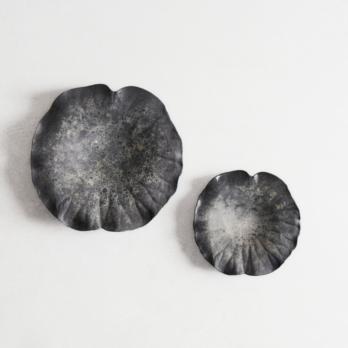 Moon Surface Lotus Plate S