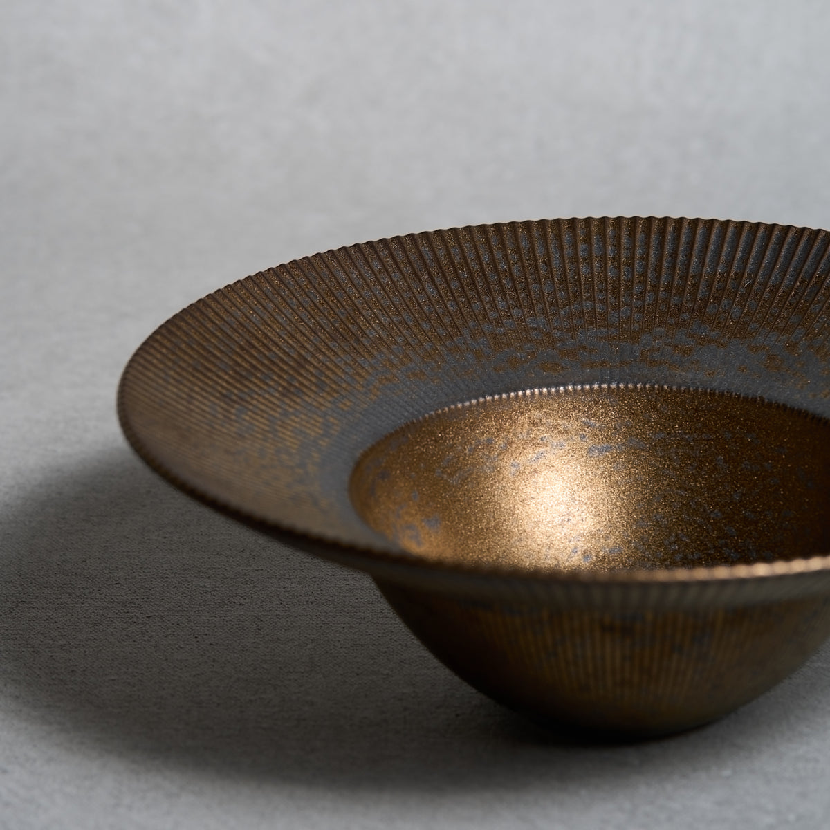 Golden Manganese Shinogi Soup Bowl 8"