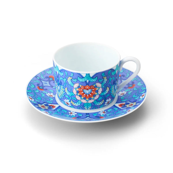 Kaleidoscope Karahana Demitasse Coffee Cup & Saucer