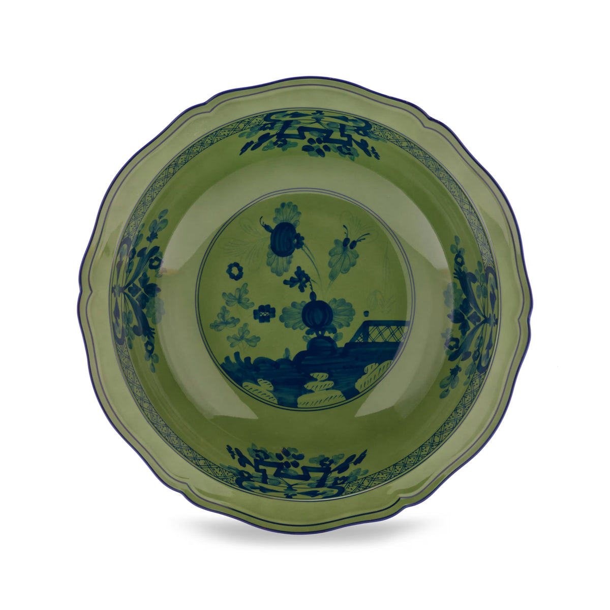 Oriente Italiano Malachite Serving Bowl
