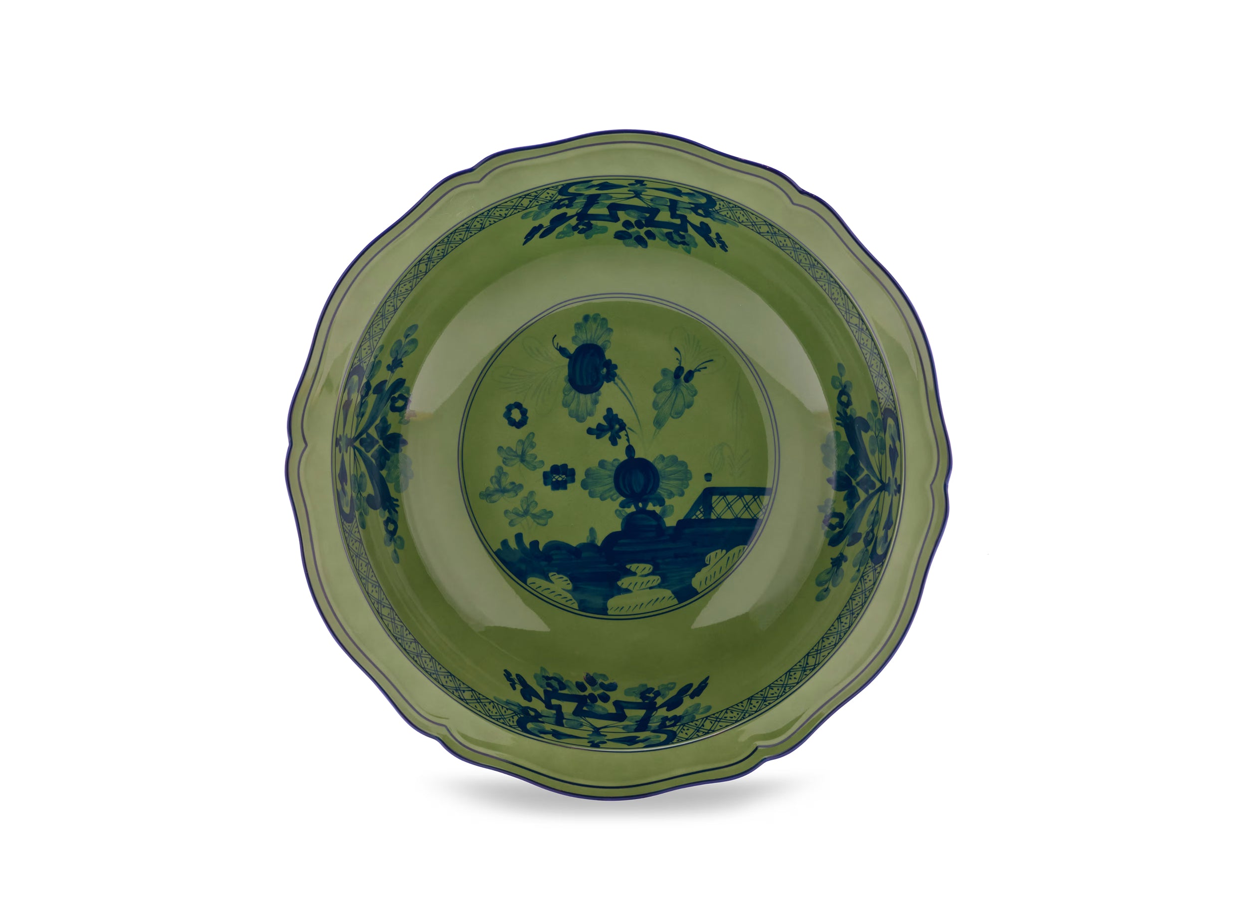 Oriente Italiano Malachite Serving Bowl