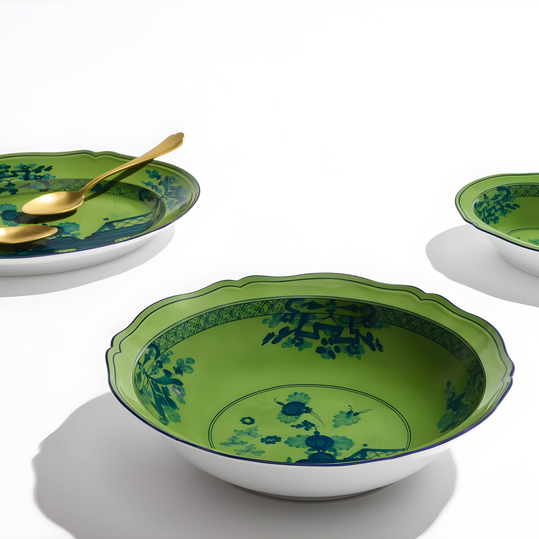 Oriente Italiano Malachite Serving Bowl